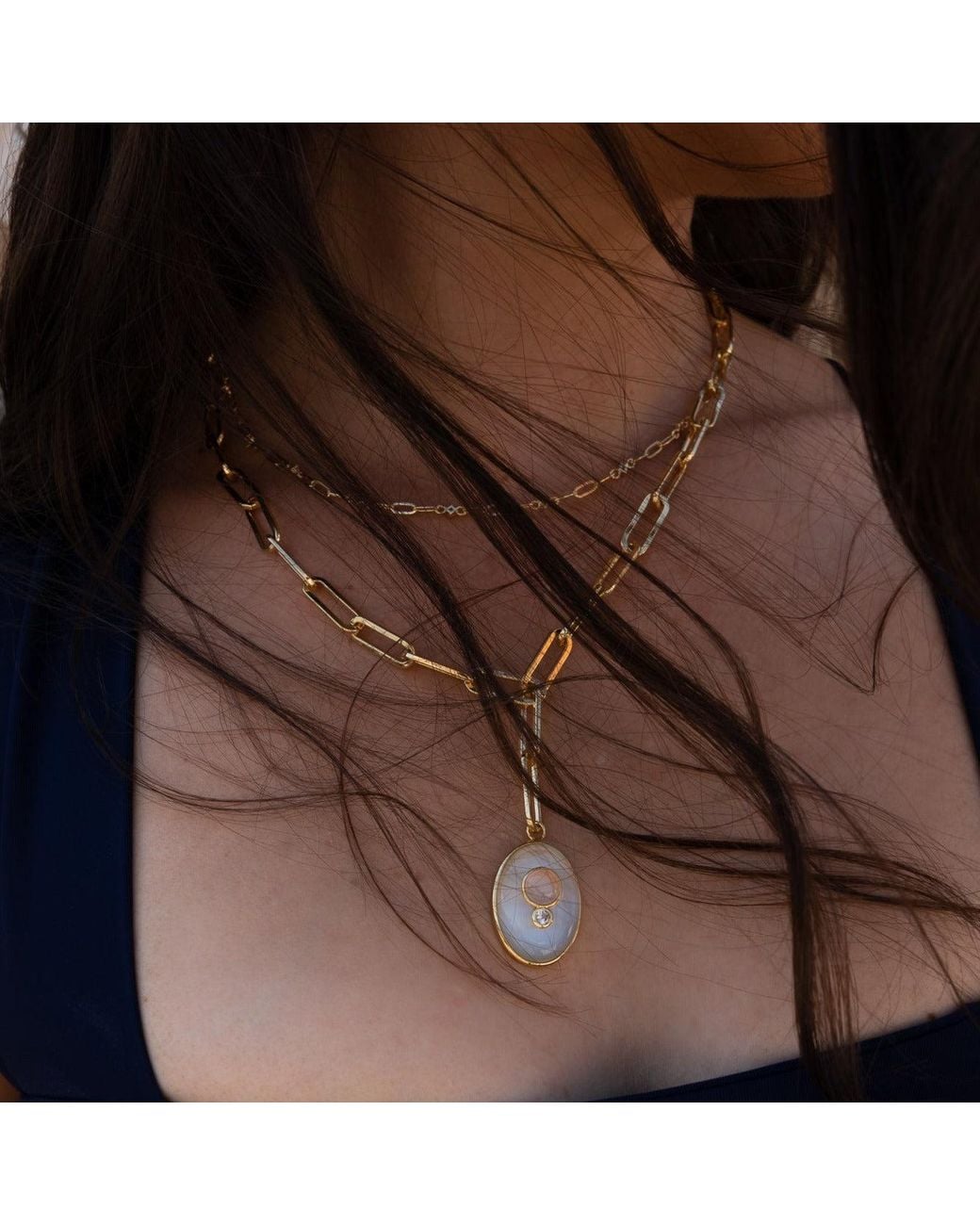 Leeada Jewelry Metallic Edendale Y-Necklace