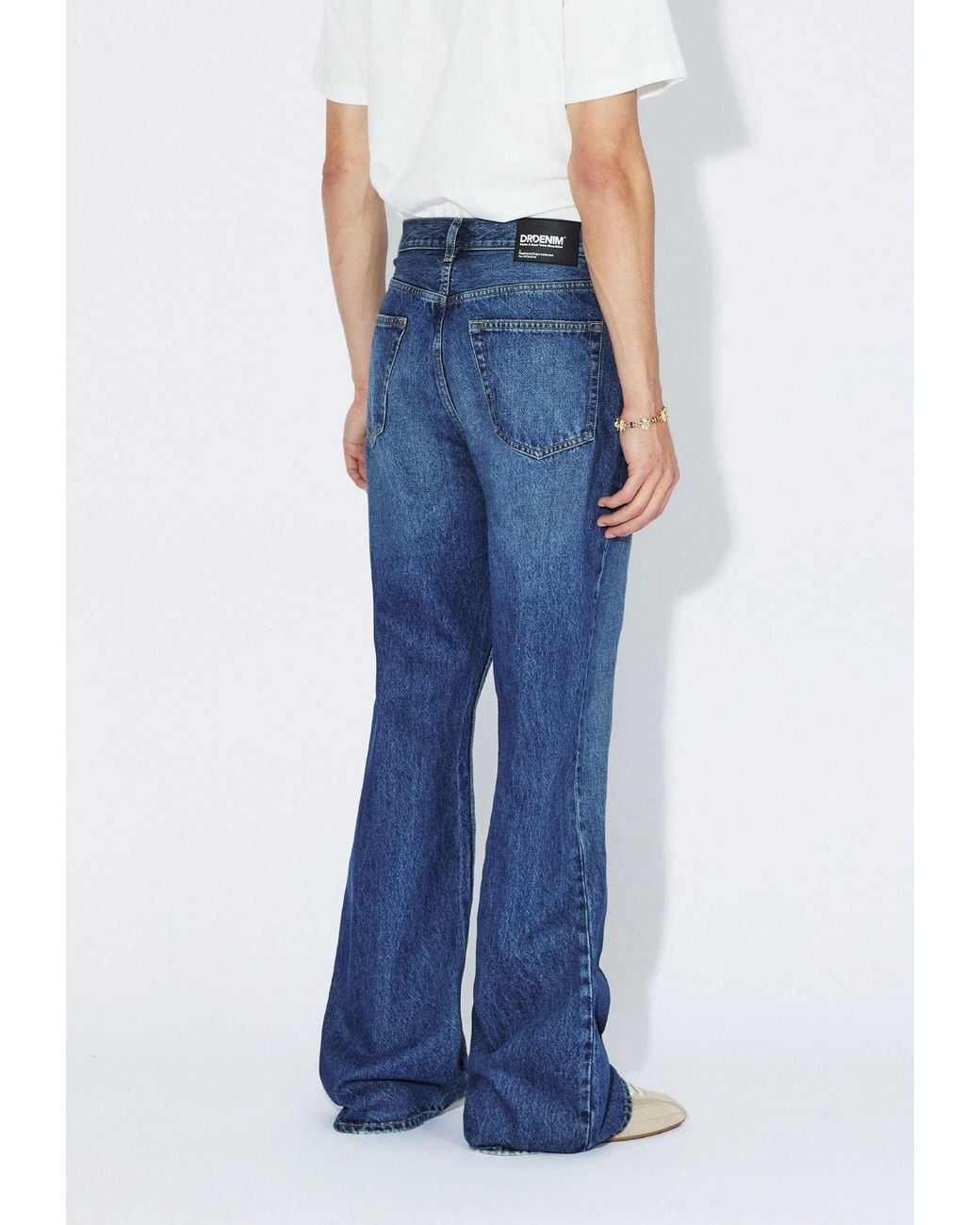 Dr. Denim Blue Rift Wide Bootcut for men