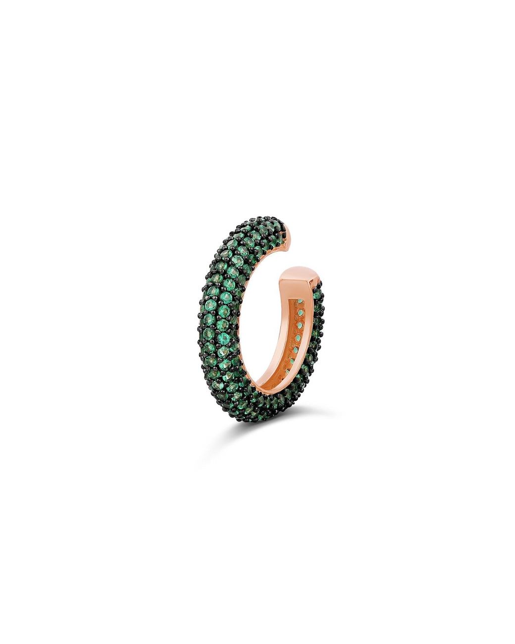 SHYMI Green Pave Ear Cuff