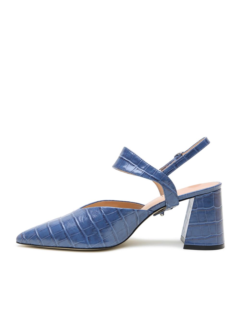 Alterre Blue Croc Elsie V Mule