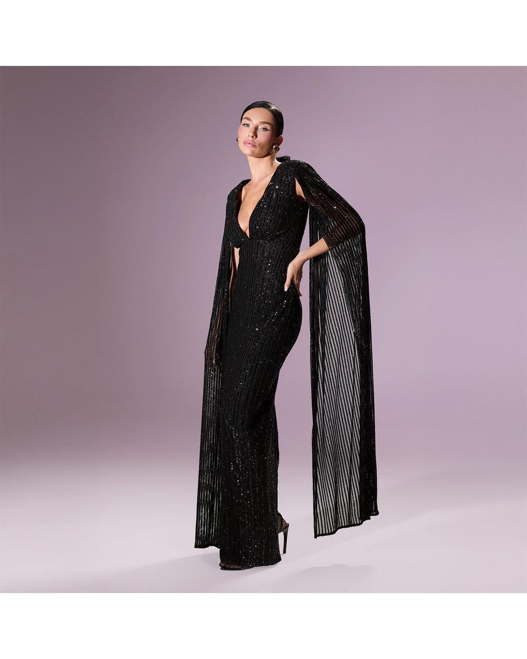Nur Karaata Black Giovanna Gown