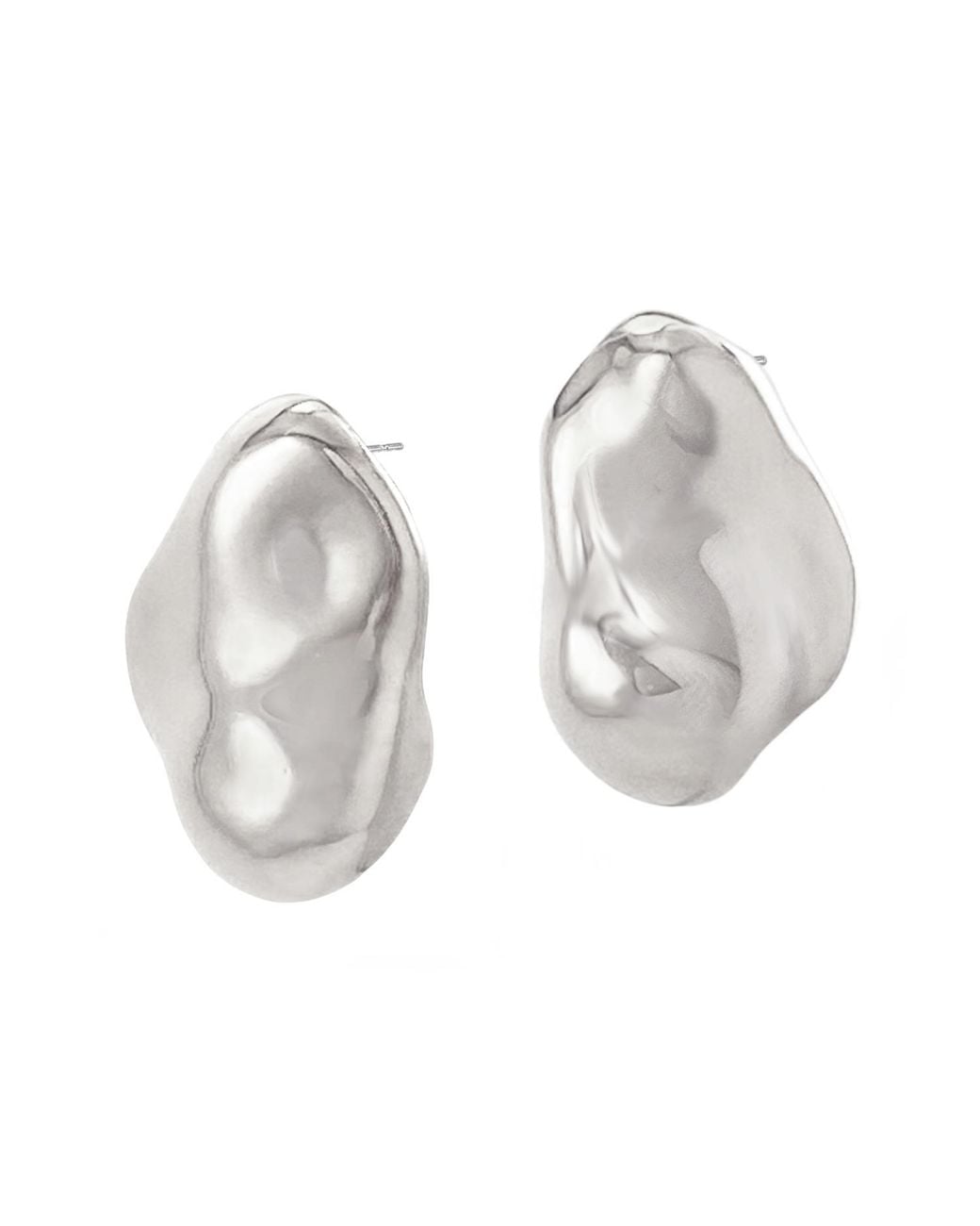 Biko Jewellery Metallic Molten Studs