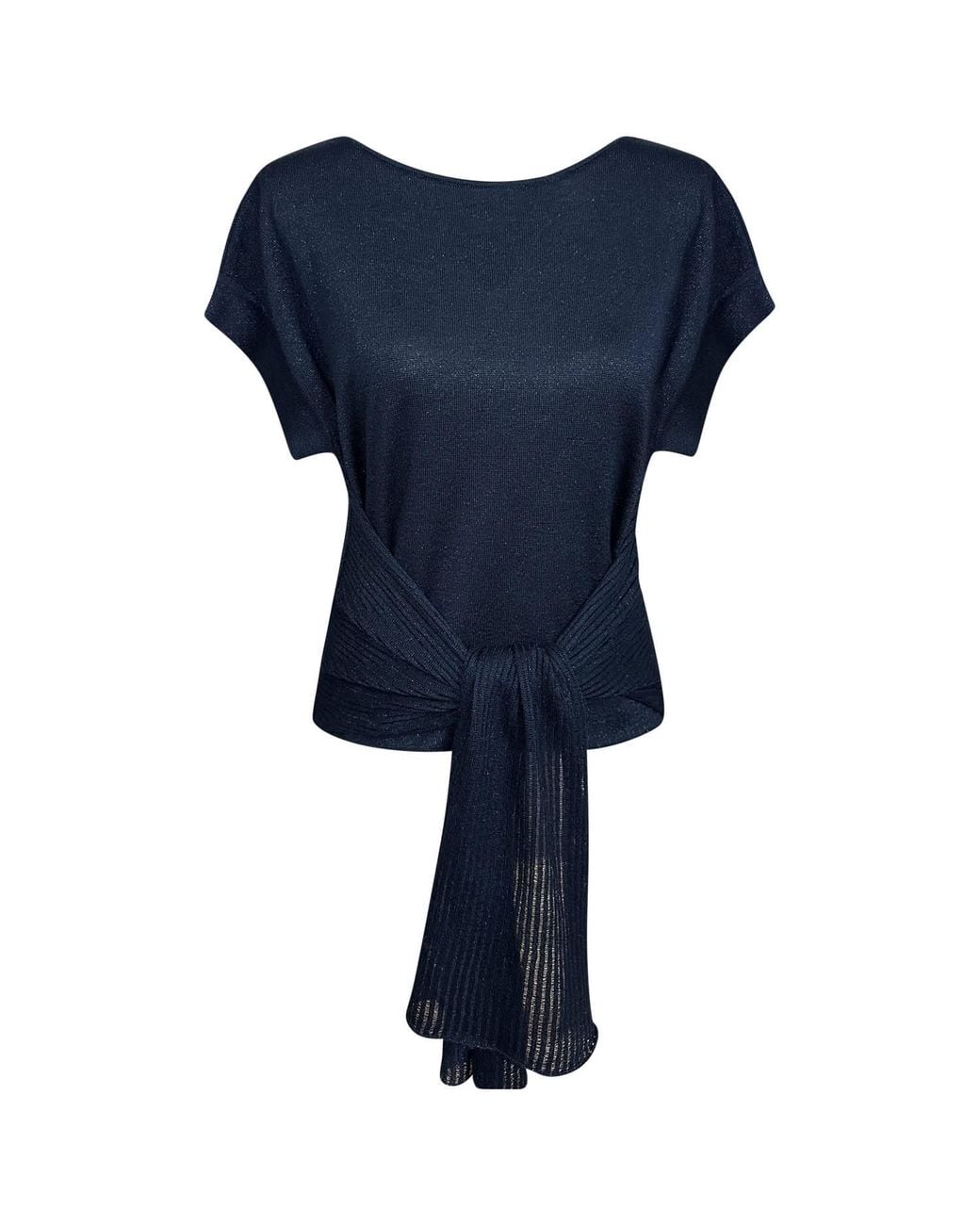 Perlavera Blue Perry Apple Knitted Tang Top With Belt