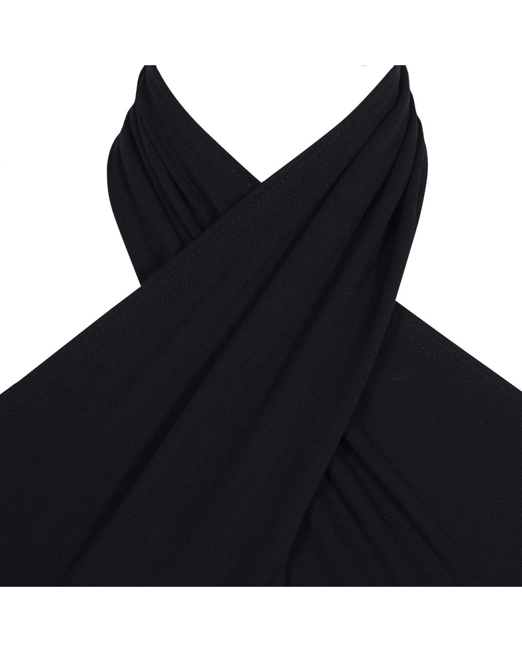Me & Thee Black No Surrender Halter Neck Top
