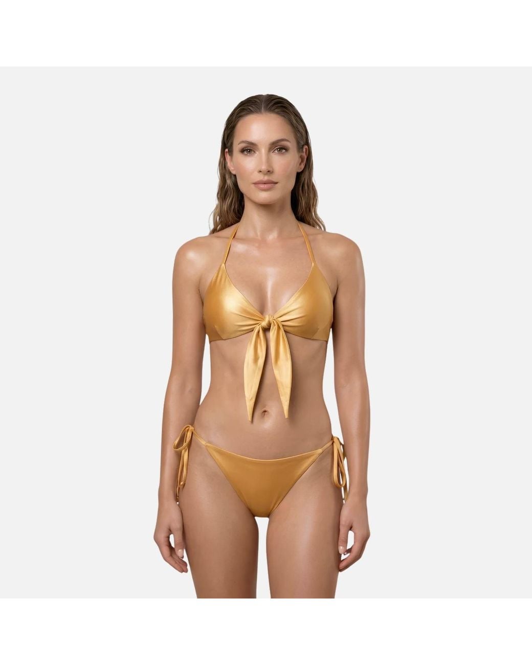 Rive & Rituel Metallic Donella Shimmer Bikini Set