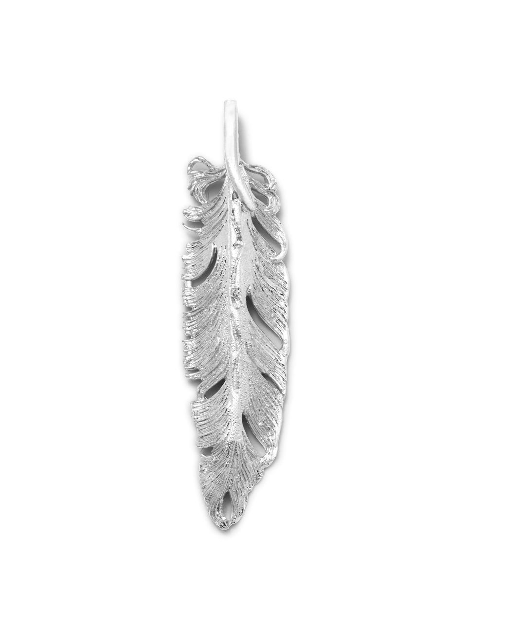 Jaredjamin White Plume Pendant Charm