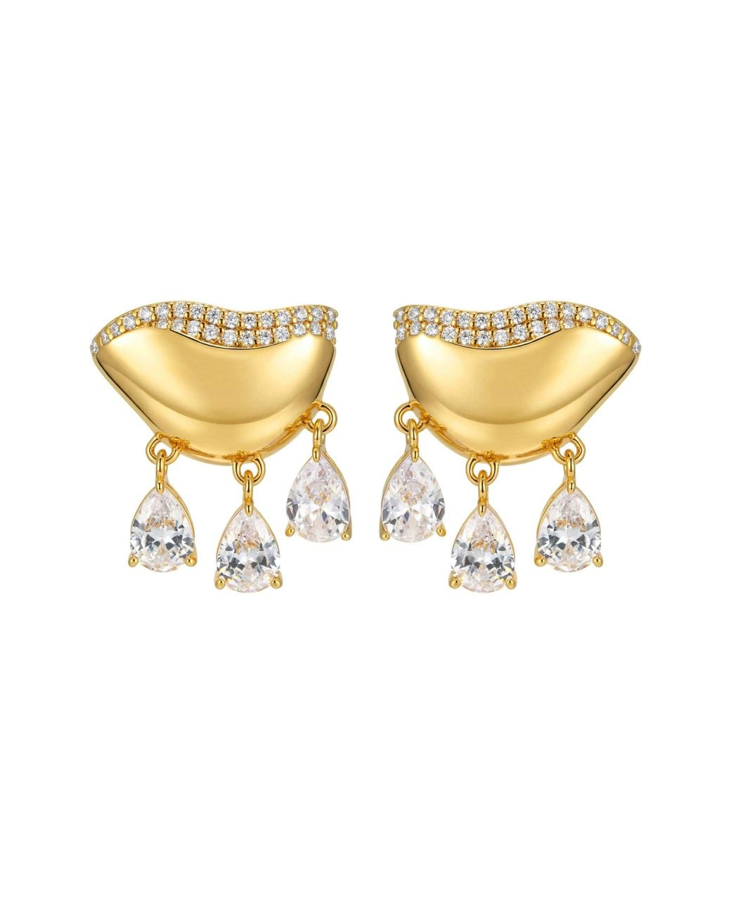Zepplin the Label Metallic Aphrodite Earrings