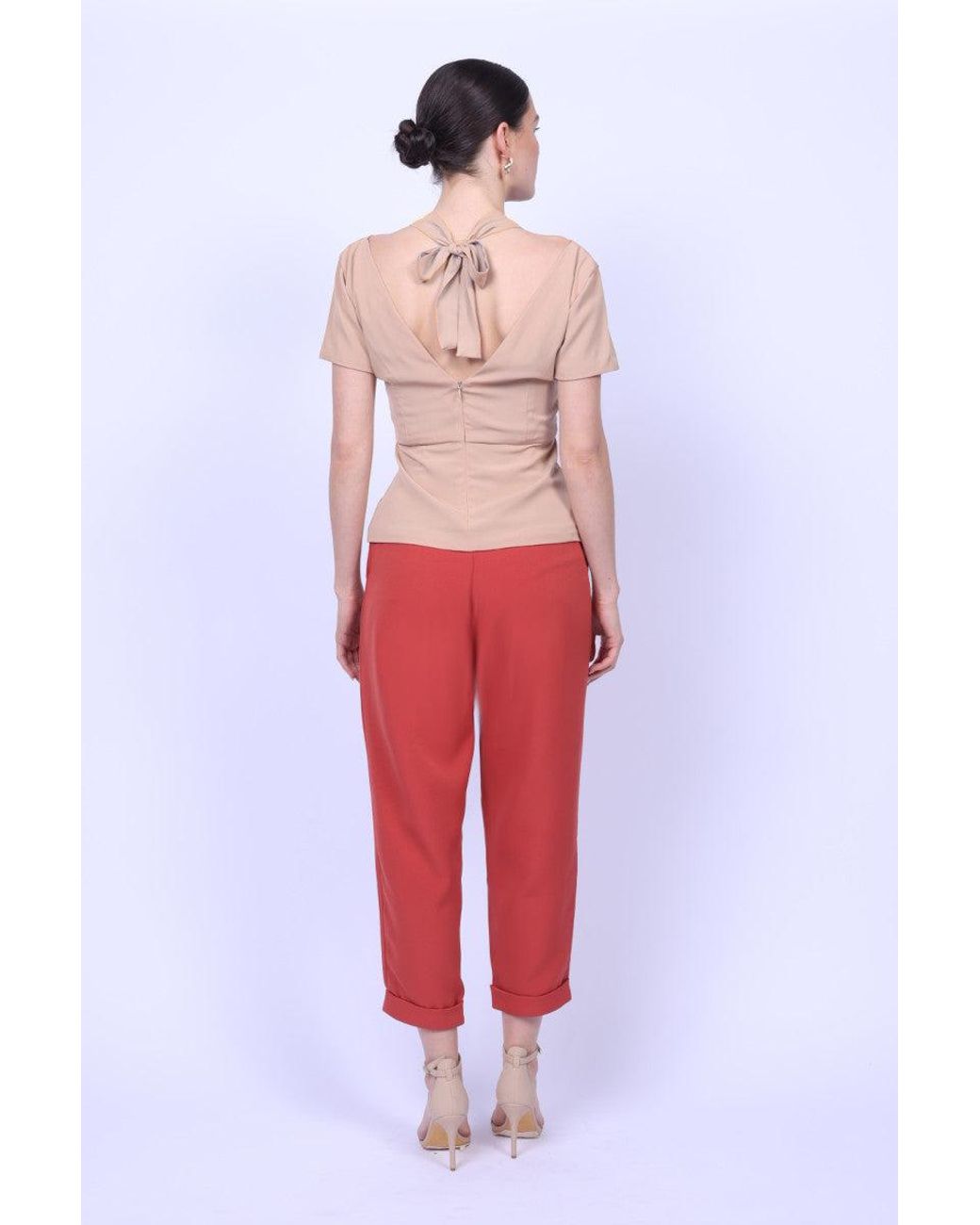 Mary Dickow Brown Mathilde Top-Rosy Latte