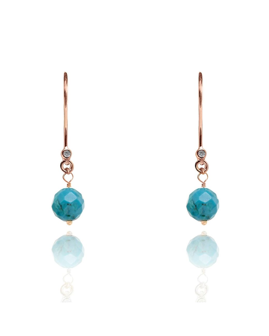 Kaizarin Blue December Birthstone Drop Earrings