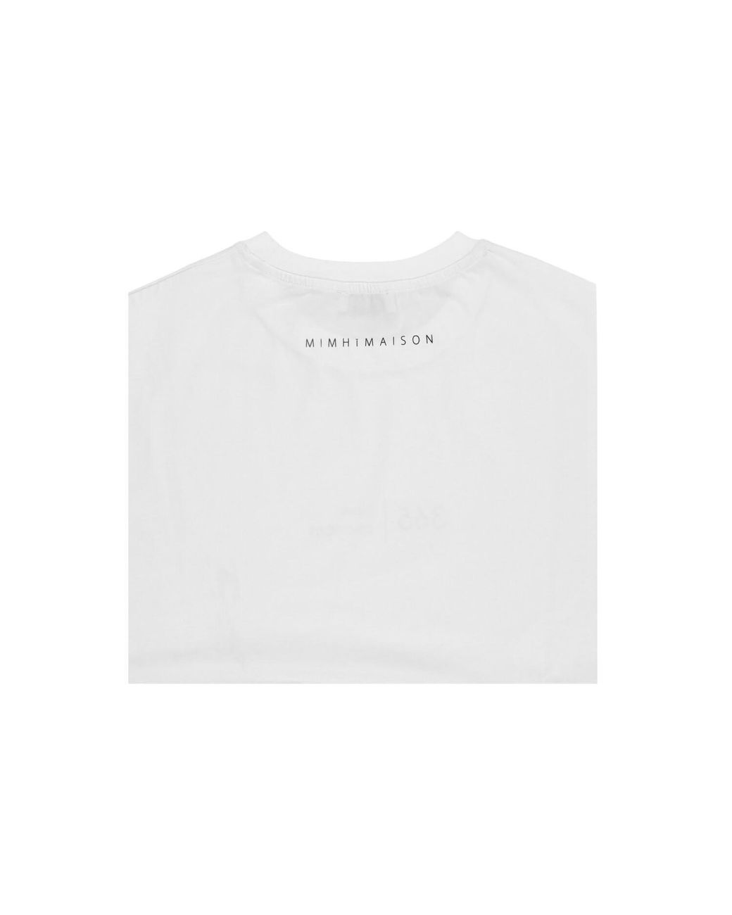 Mimhi Maison White Oversized Off- Cotton T-Shirt