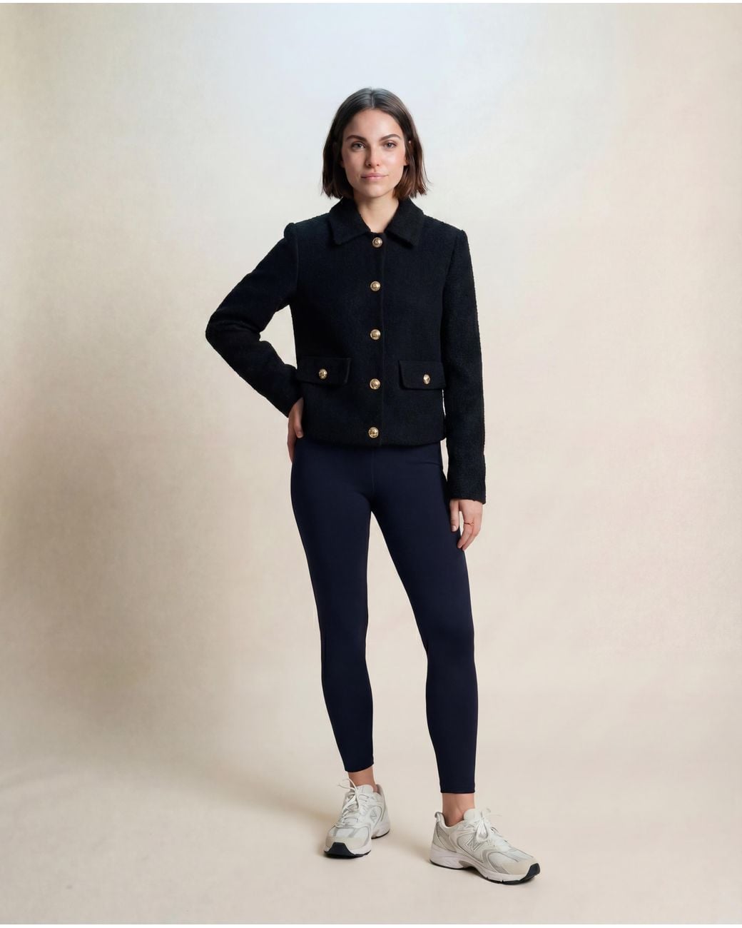 ROAV Black Short Bouclé Jacket