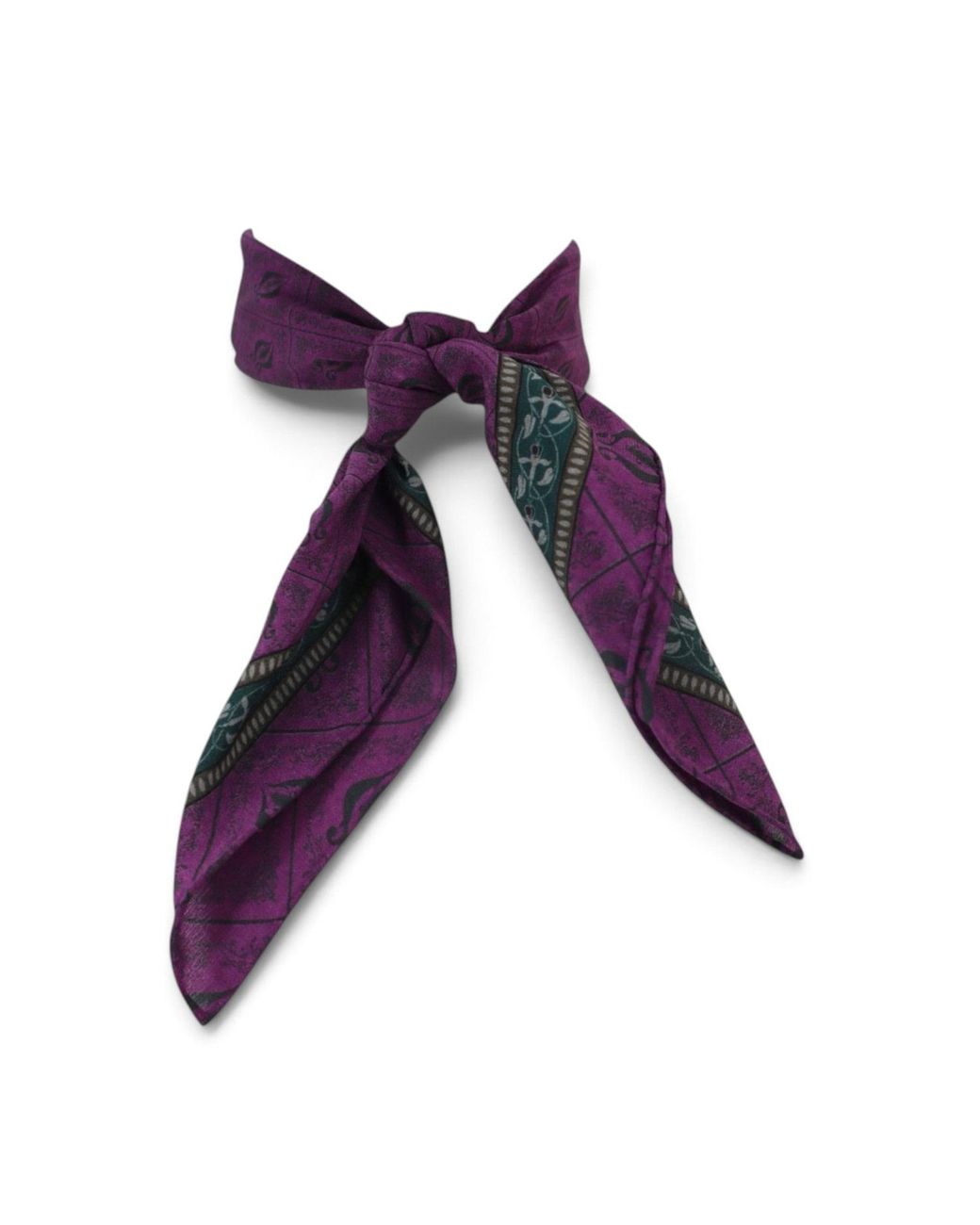 Monzlapur New York Purple Diamond Sea Horse Small Scarf