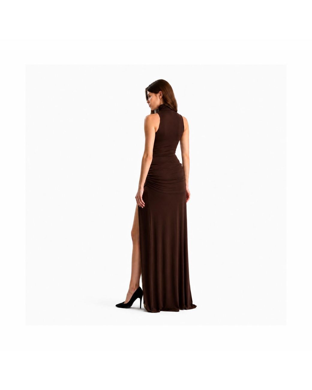 Maison De Gala Brown Isadora Mocha Gown