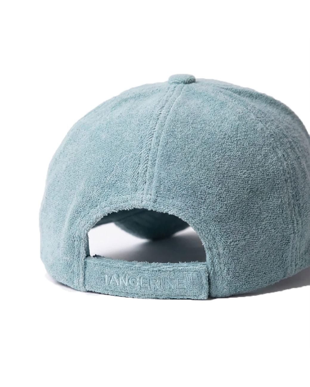 Maison Tangerine Blue Terry Cotton Baseball Cap Sea Moss for men