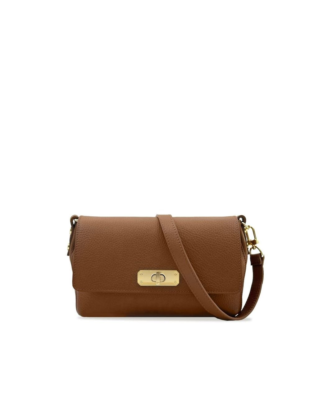 Apatchy London Brown The Maisie Midi Tan Leather Bag