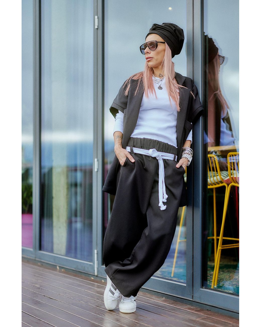 Clothes by Locker Room Black Oversized Three-Piece Set