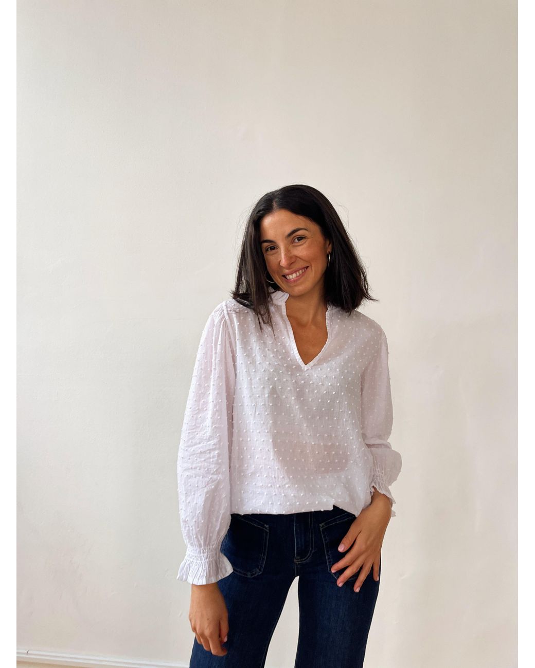 Mind Traveler White Isabella Blouse