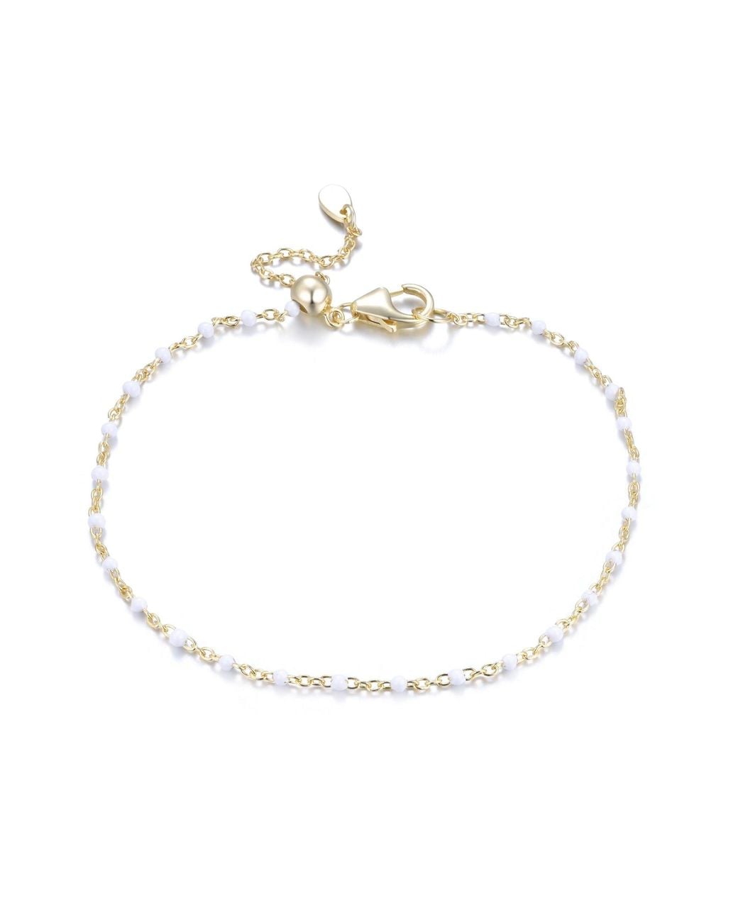 KAMARIA Metallic Enamel Beaded Chain Bracelet