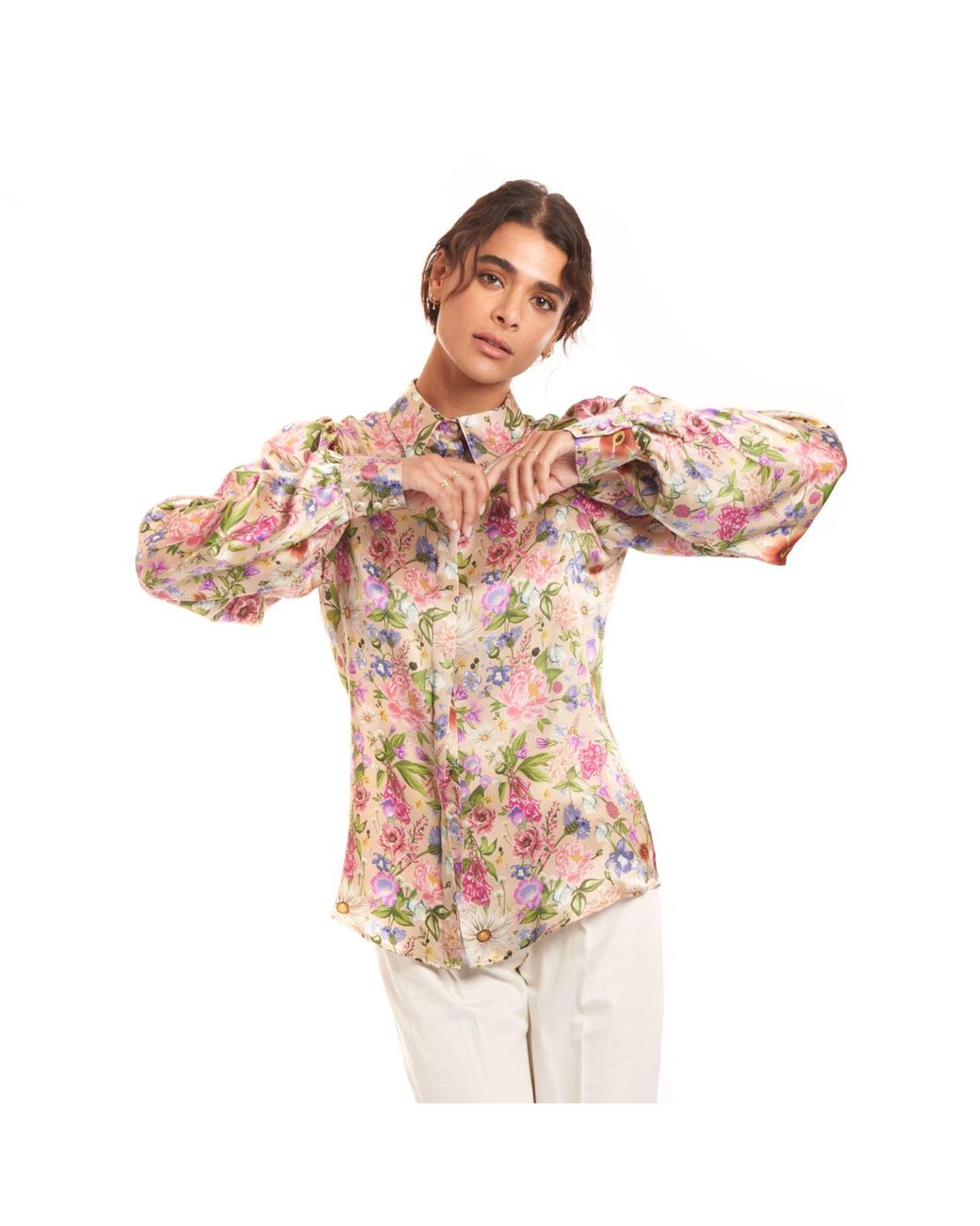 Sofia Tsereteli Pink Garden Treasure Blouse