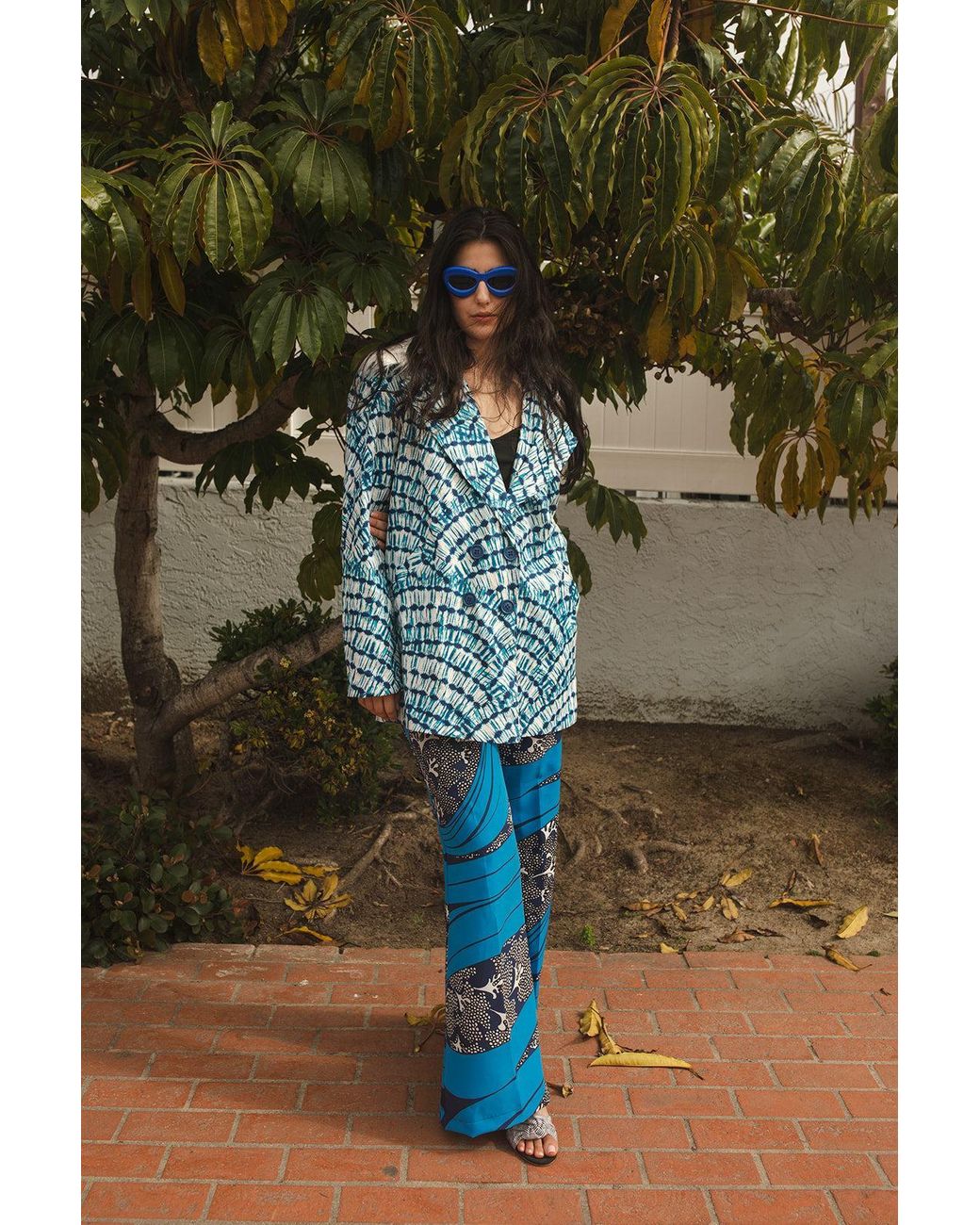 Jennafer Grace Blue Water Signs Jacket With Removable Faux Fur Collar