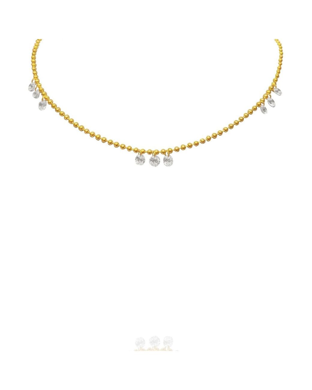Eyeconic by Samar Ajram Metallic Lulwa Dancing Diamonds Dainty Necklace