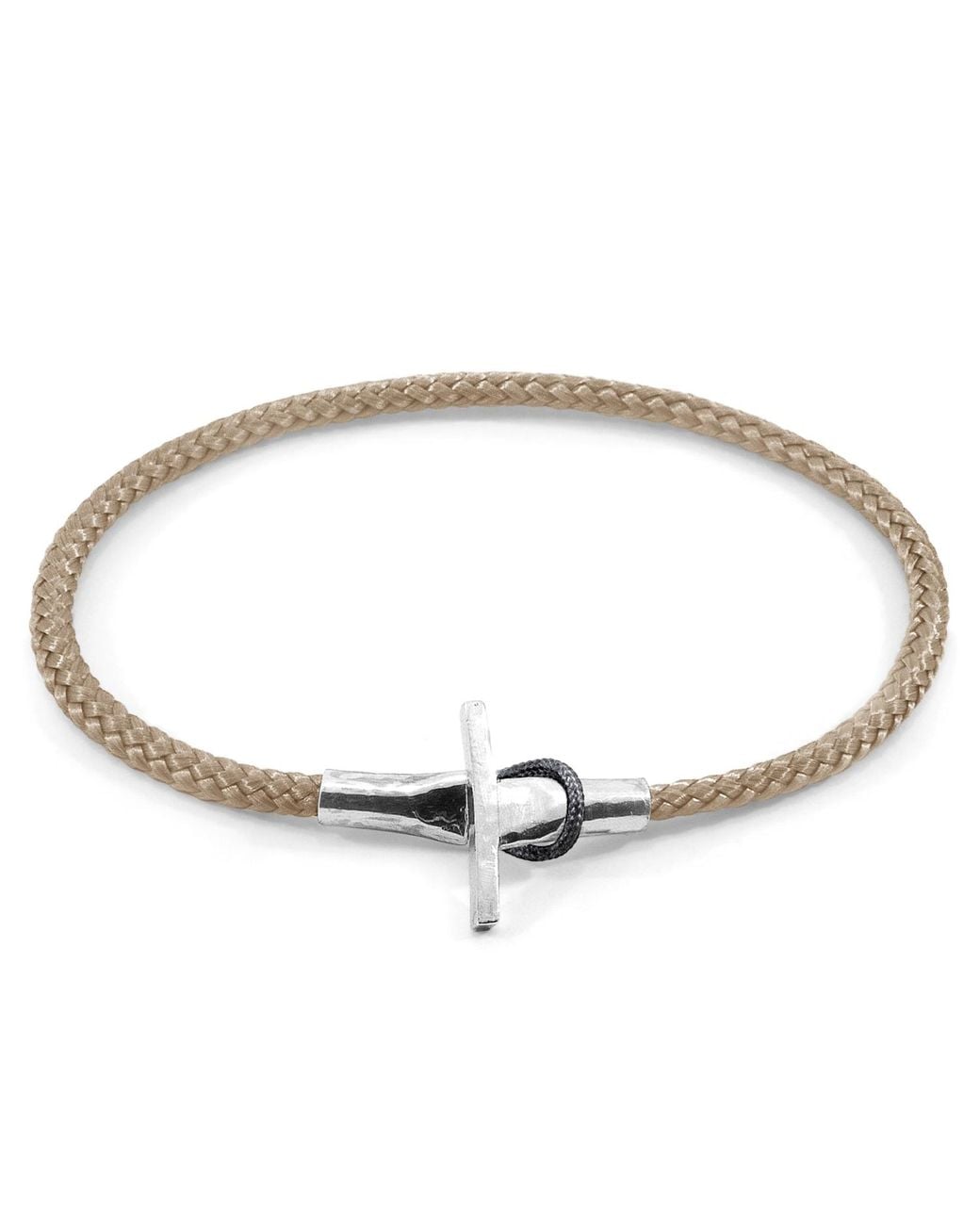 Anchor and Crew Metallic Sand Cambridge & Rope Bracelet for men