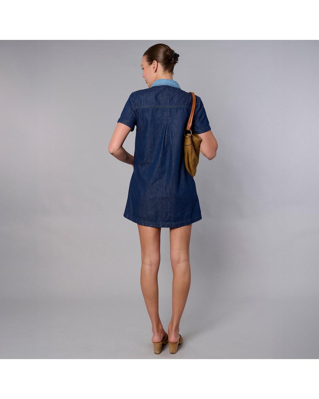 white christmas dresses Back to the Grind Denim Mini Dress – Keepsake main image 1