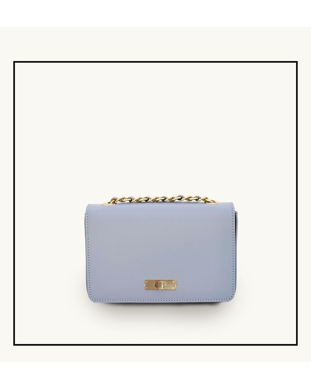 Apatchy London Blue The Grace Sky Leather Bag