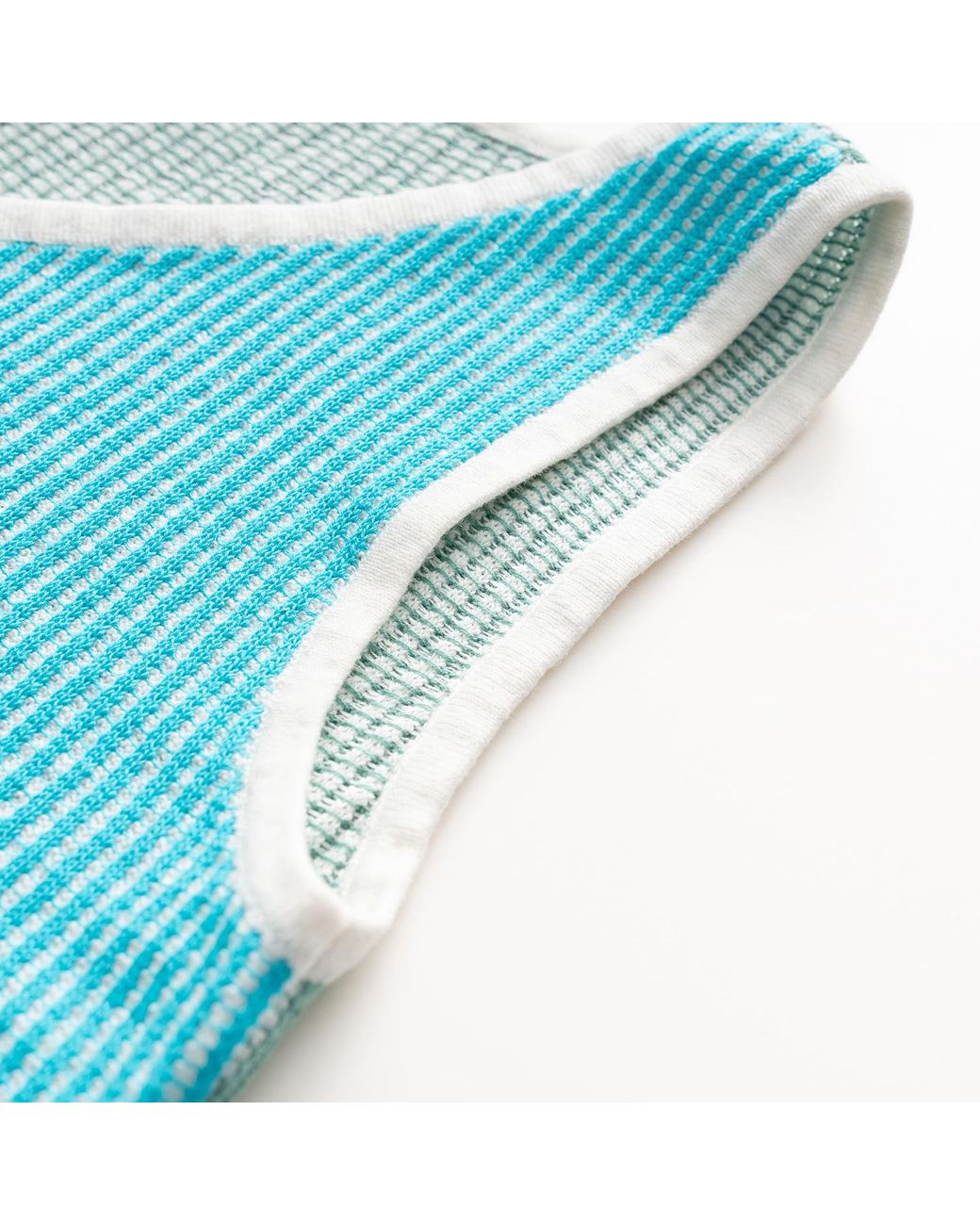 Fully Fashioning Blue India Knit Vest