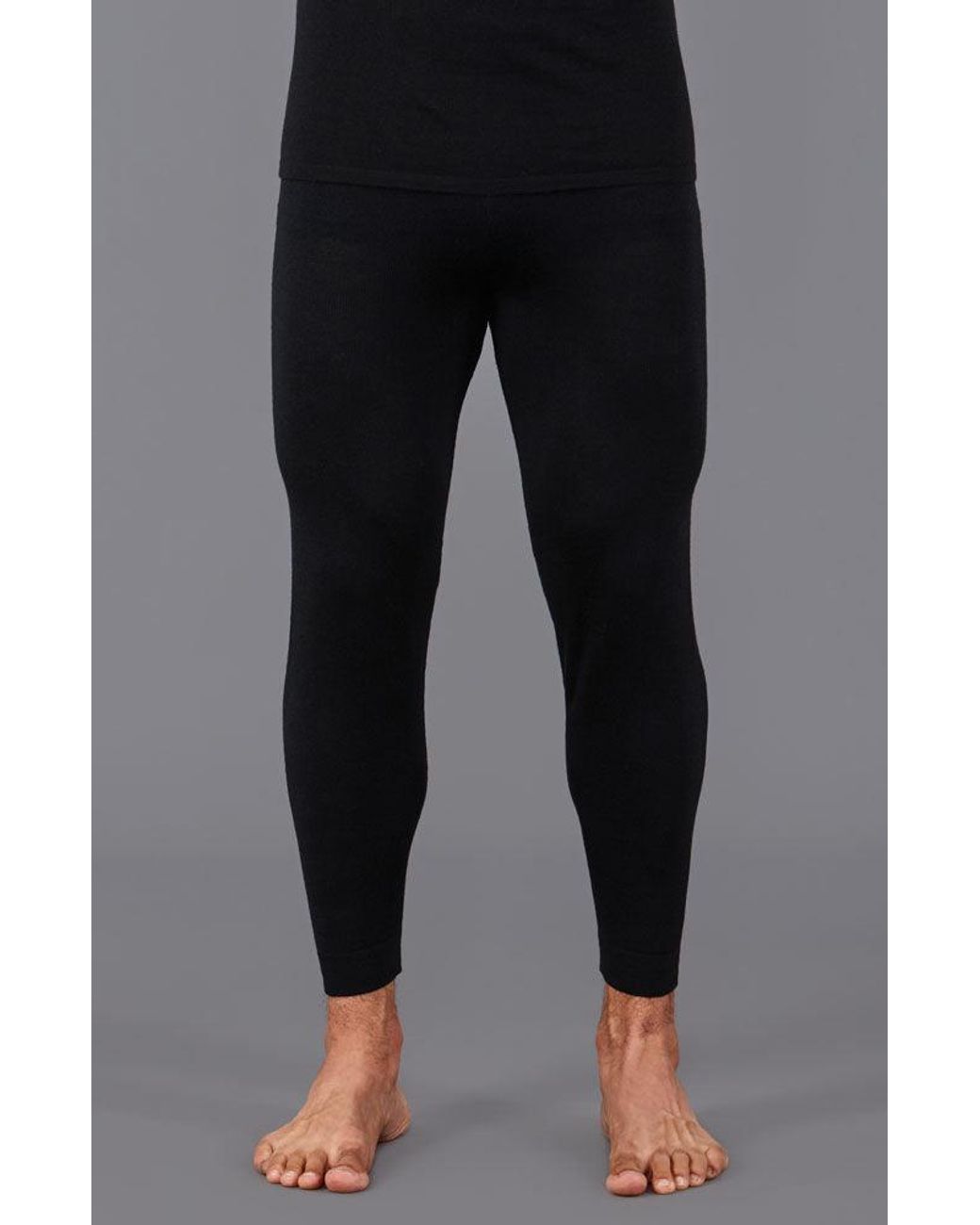Paul James Knitwear Blue Heavyweight Merino Activewear Zelios Thermal Bottoms for men