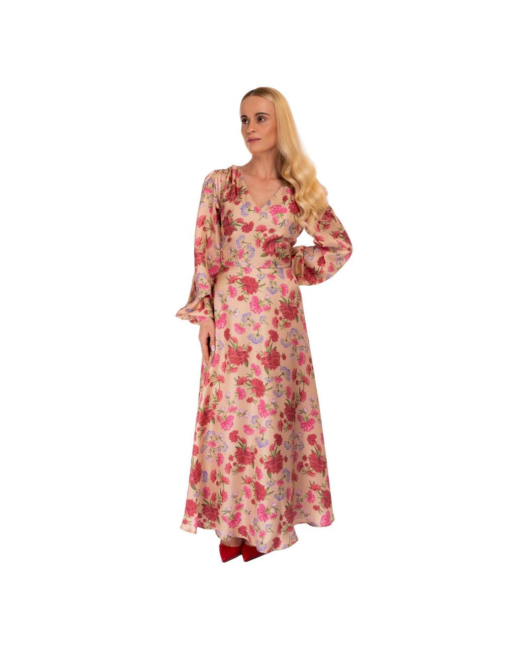 Sofia Tsereteli Red Classic Romance Gown