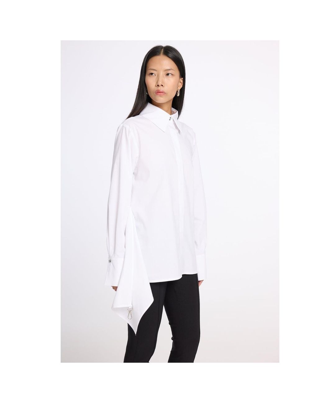 Mirimalist White Cape Shirt