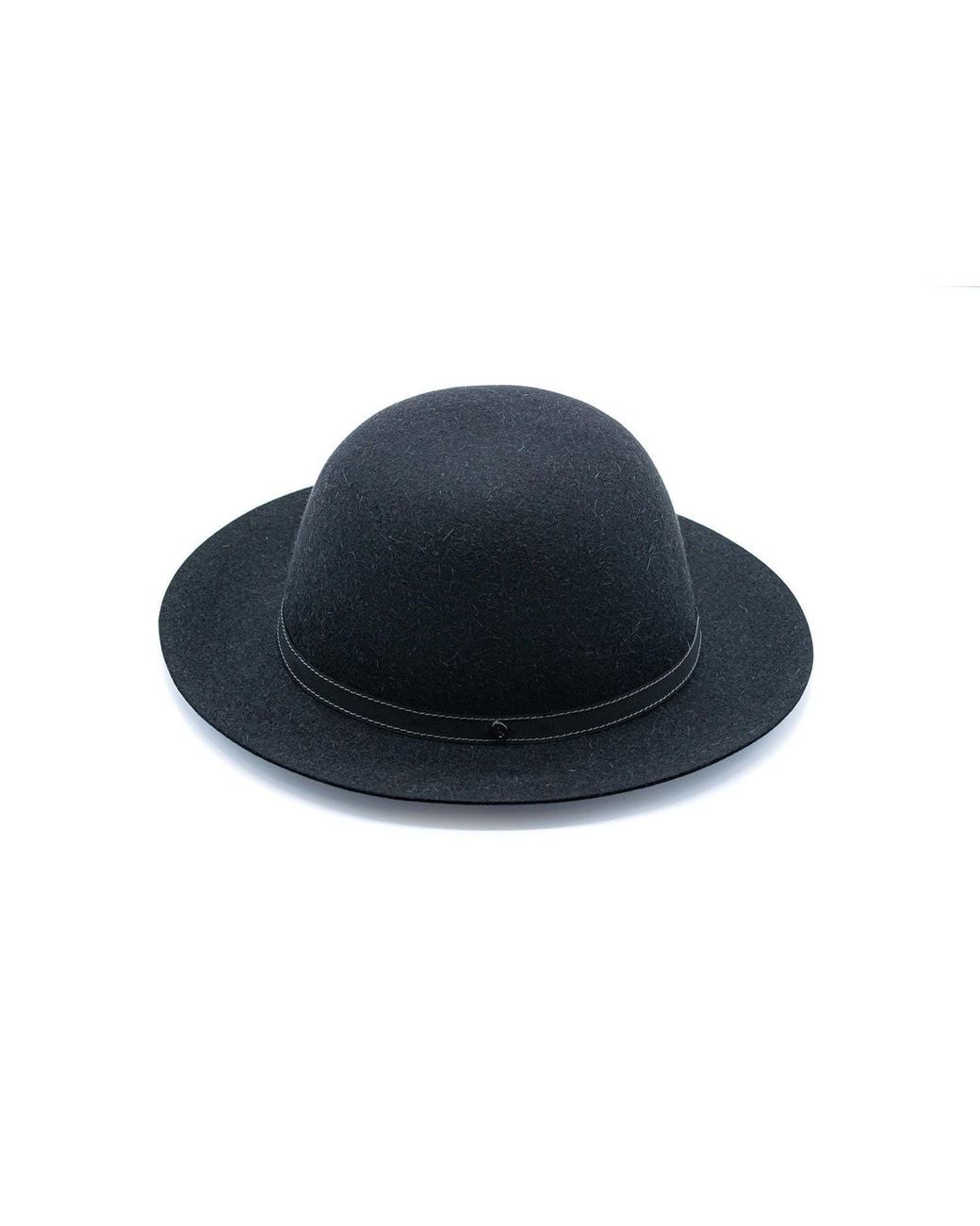 DORIA 1905 Blue Dark Melange Lapin Felt Rolling Hat for men