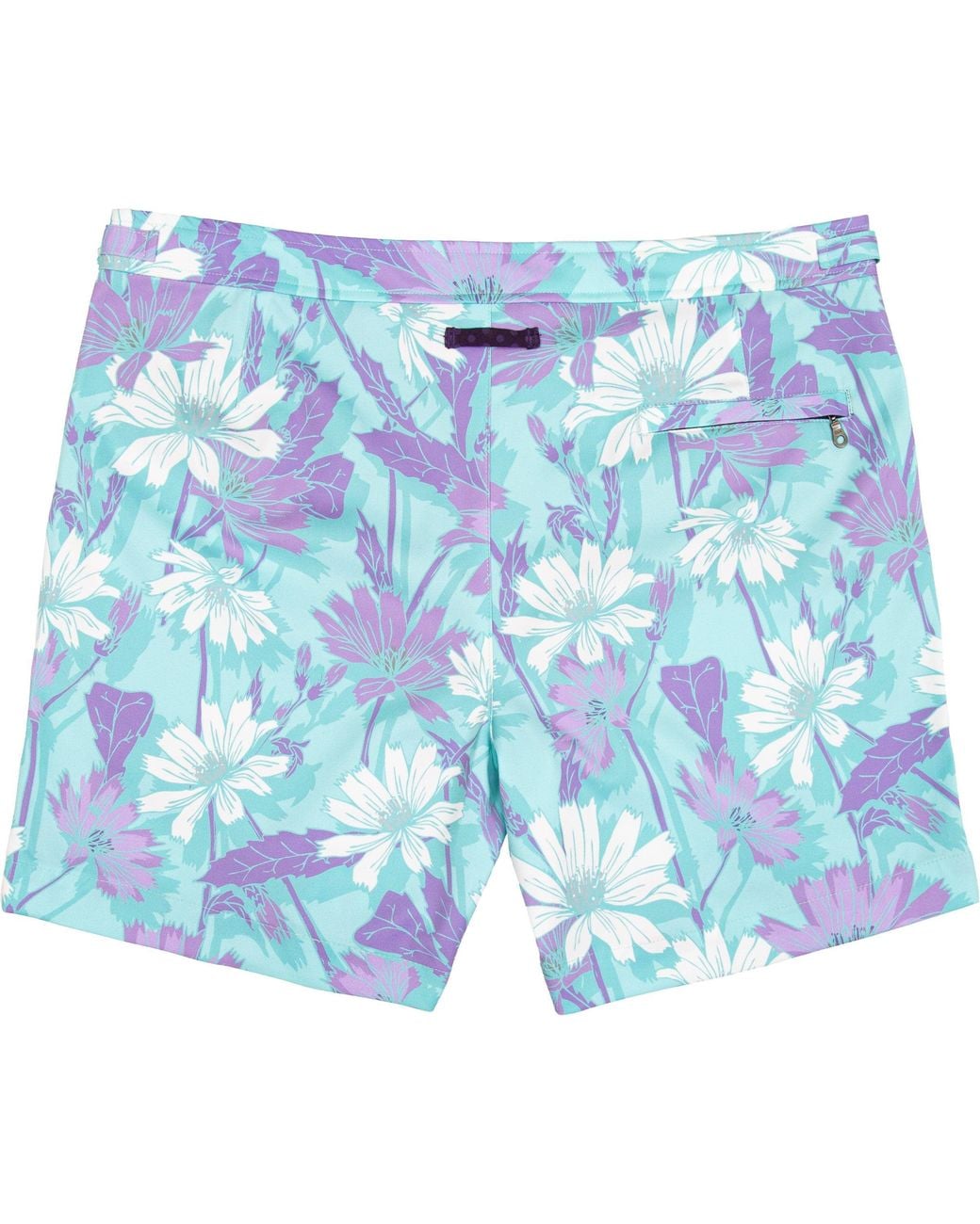 Lords of Harlech Blue Neptune Springtime Tailored Swim Short for men