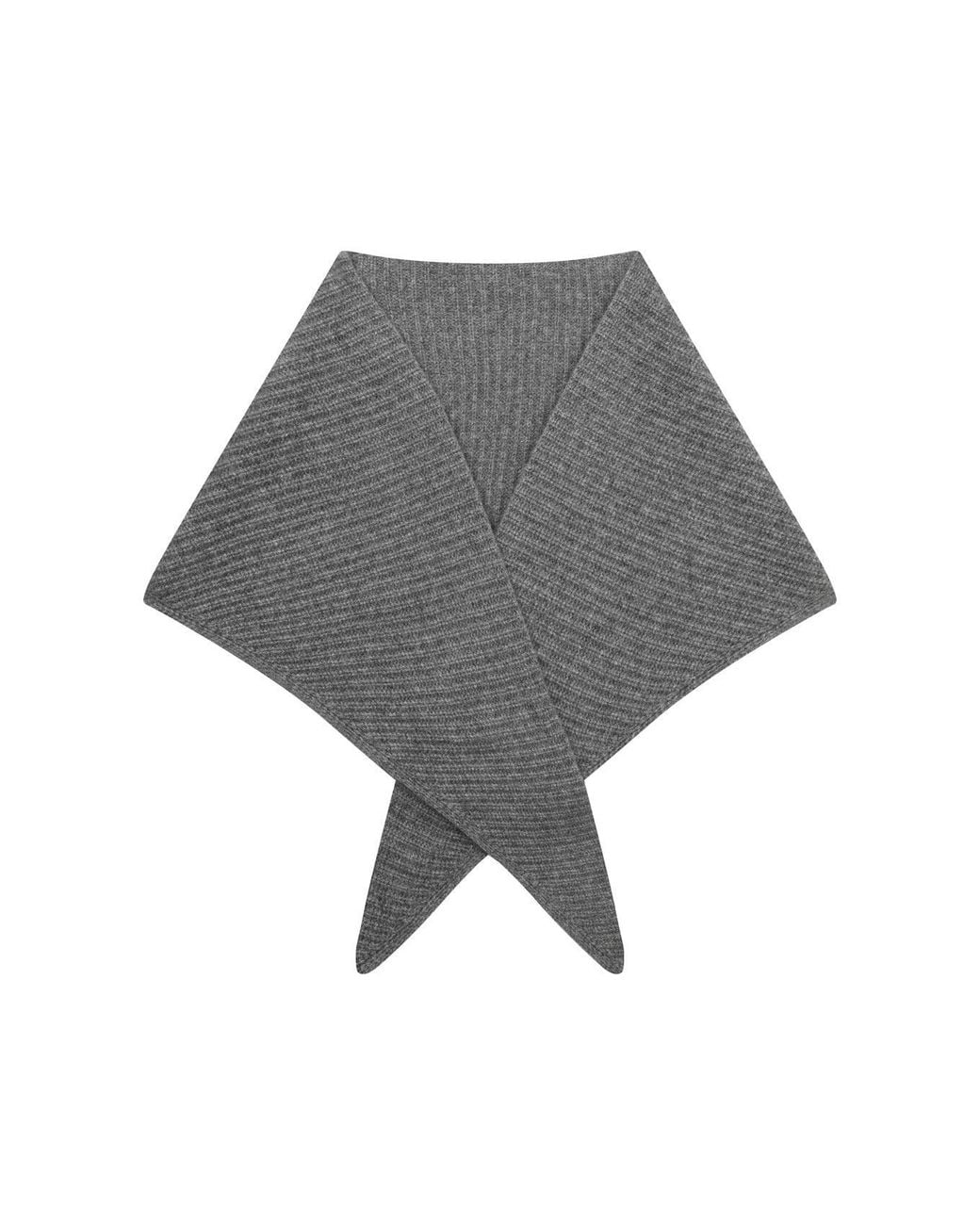 Loop Cashmere Gray Cashmere Triangle Scarf