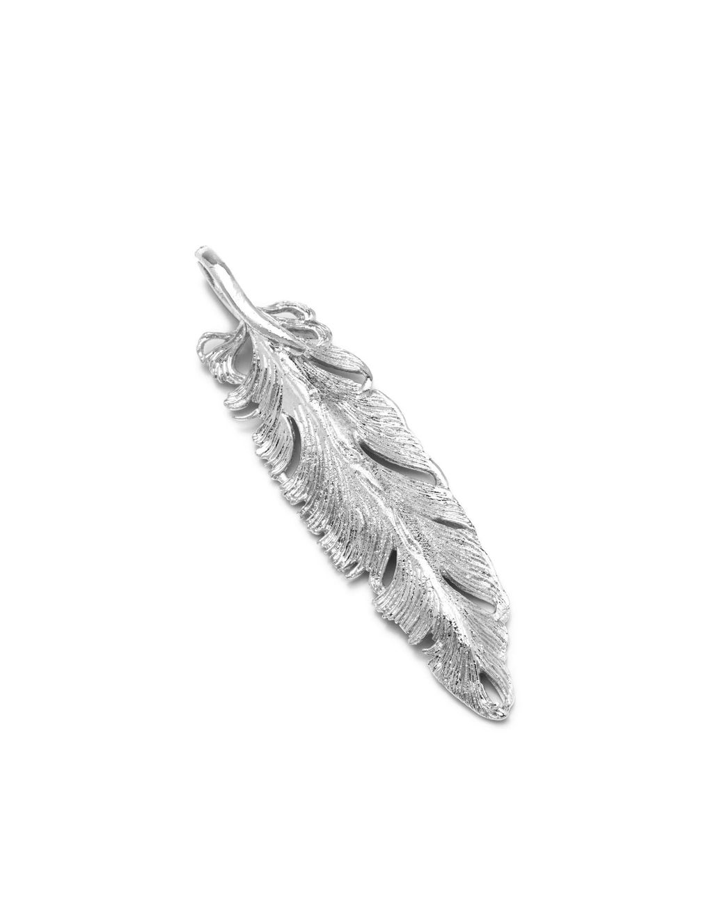 Jaredjamin White Plume Pendant Charm
