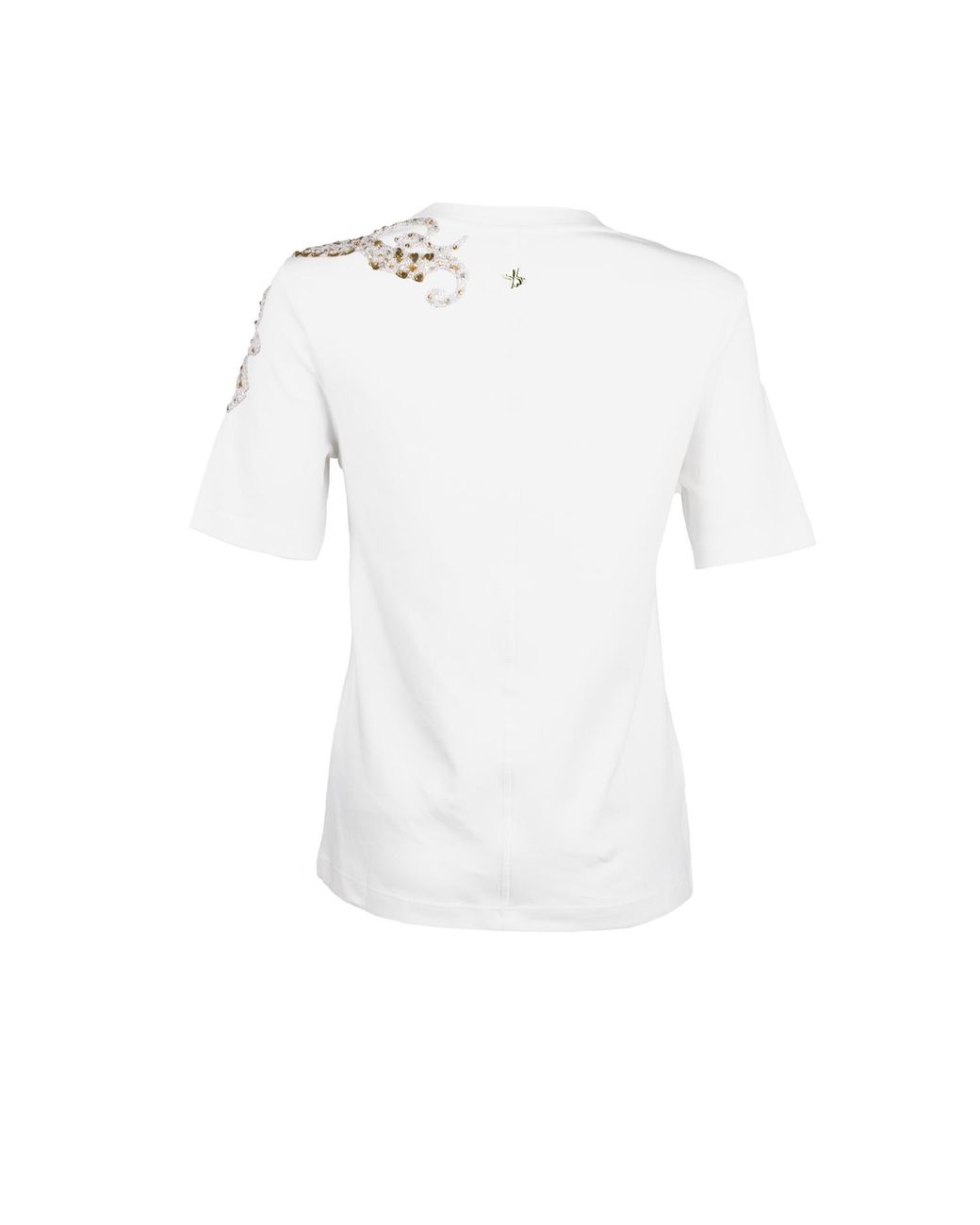 House of Laines London White Laines Couture Embellished Octopus T-Shirt