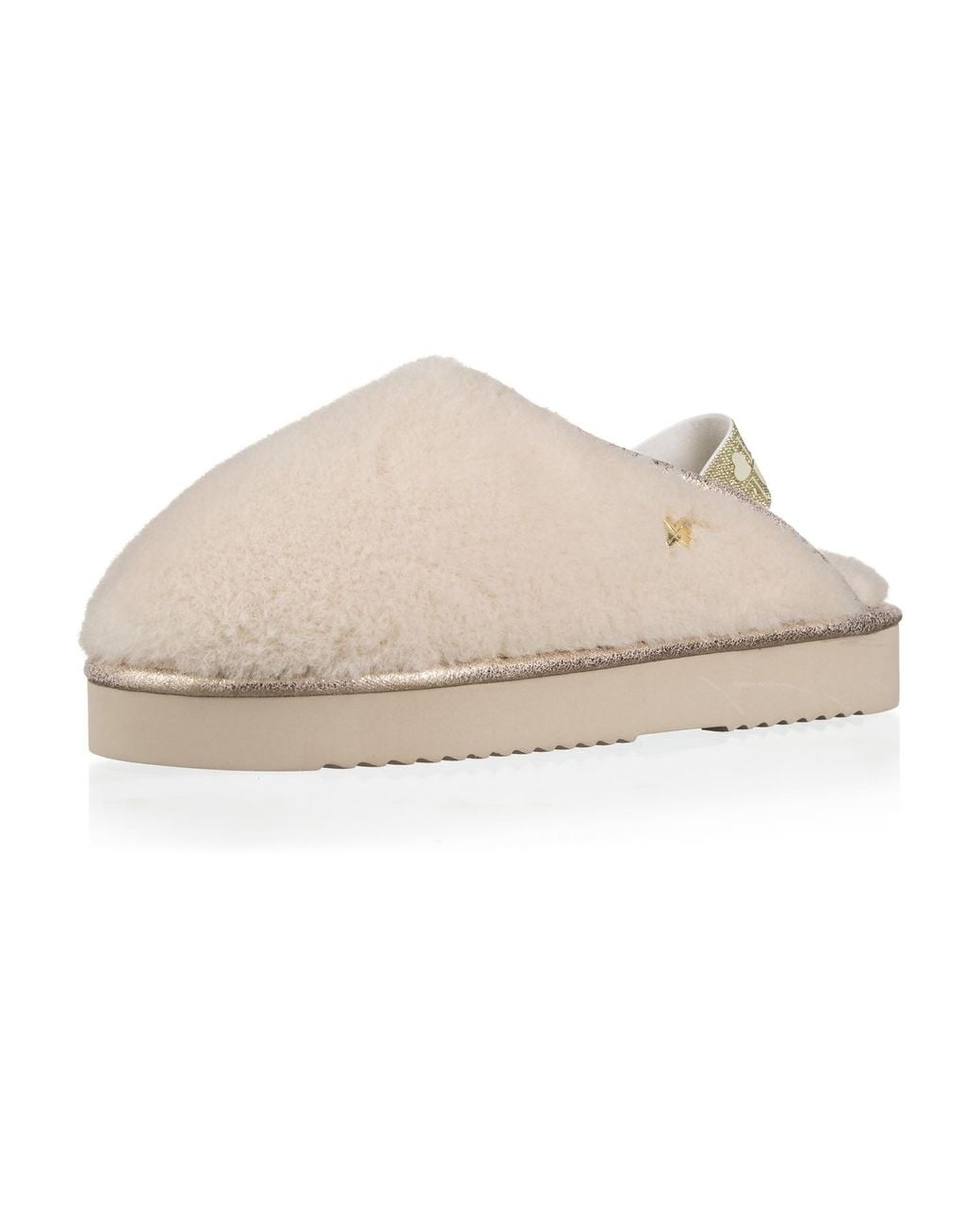 Laines London Natural Neutrals Flatform Cloud Slippers