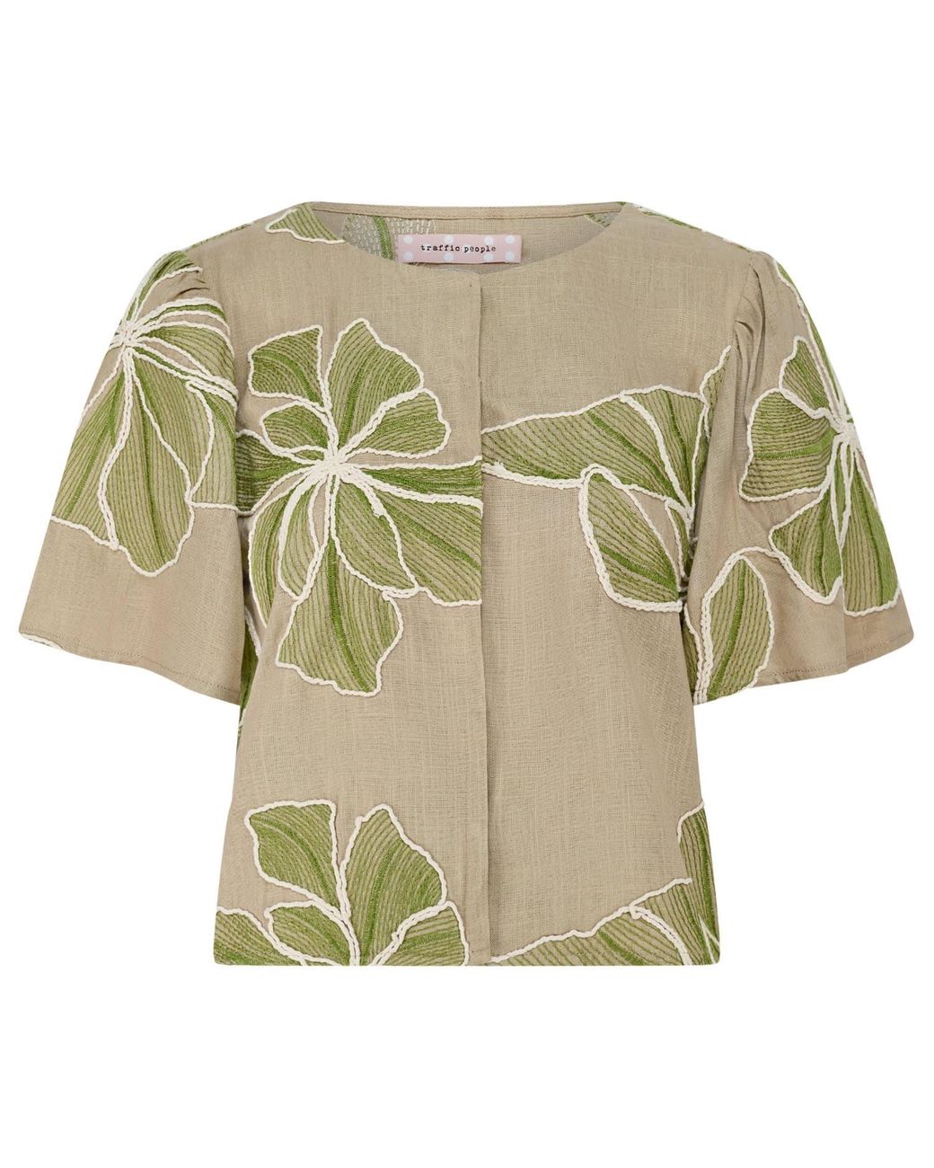 Traffic People Green Grace & Maude Floral Daisy Top
