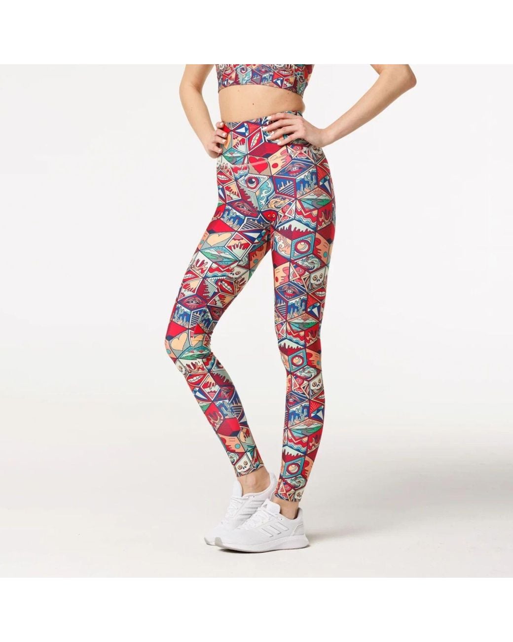 Aloha From Deer Red Pandora's Box Highwaist Leggings