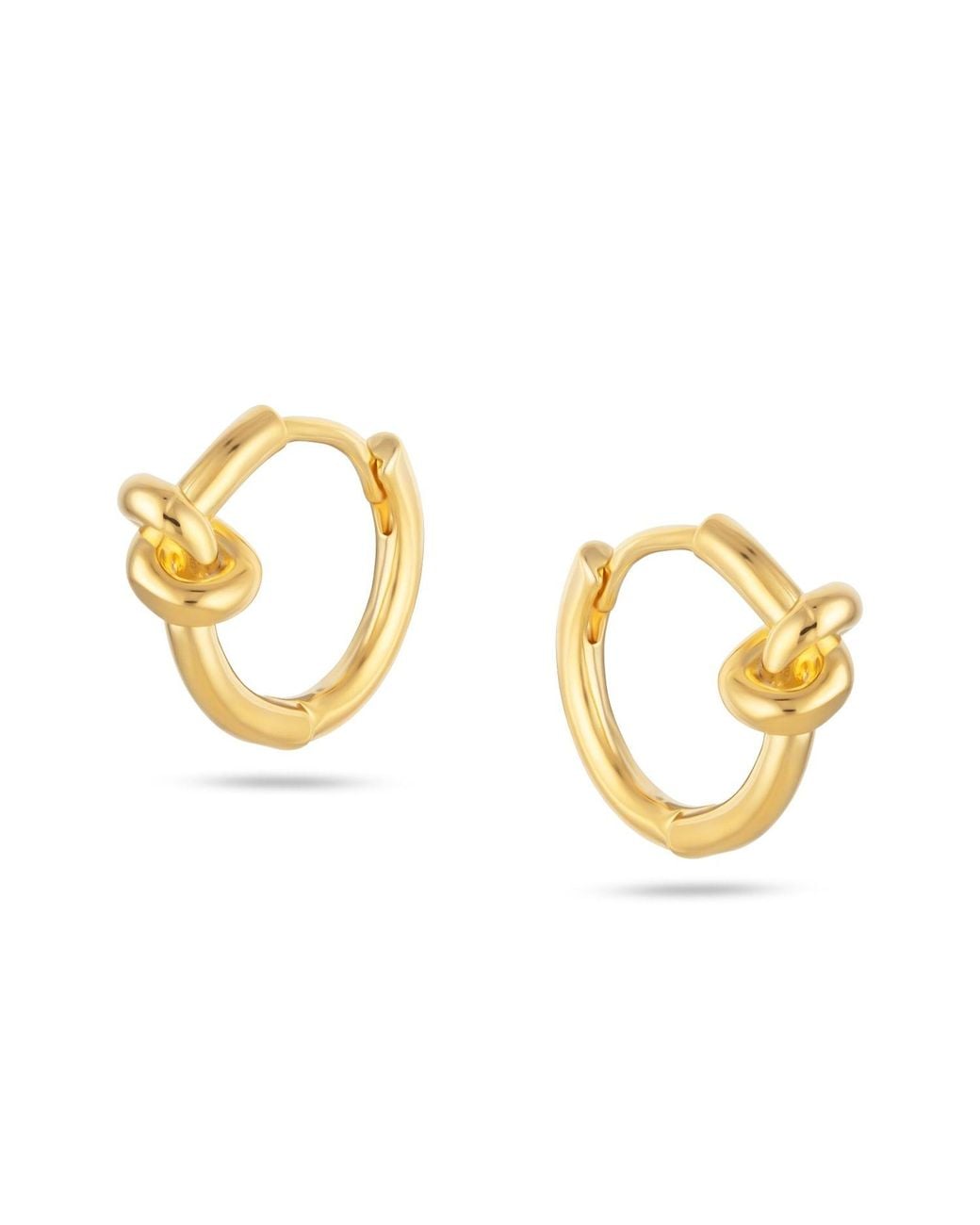 Arctic Fox & Co. Metallic Knots Hoop Earrings