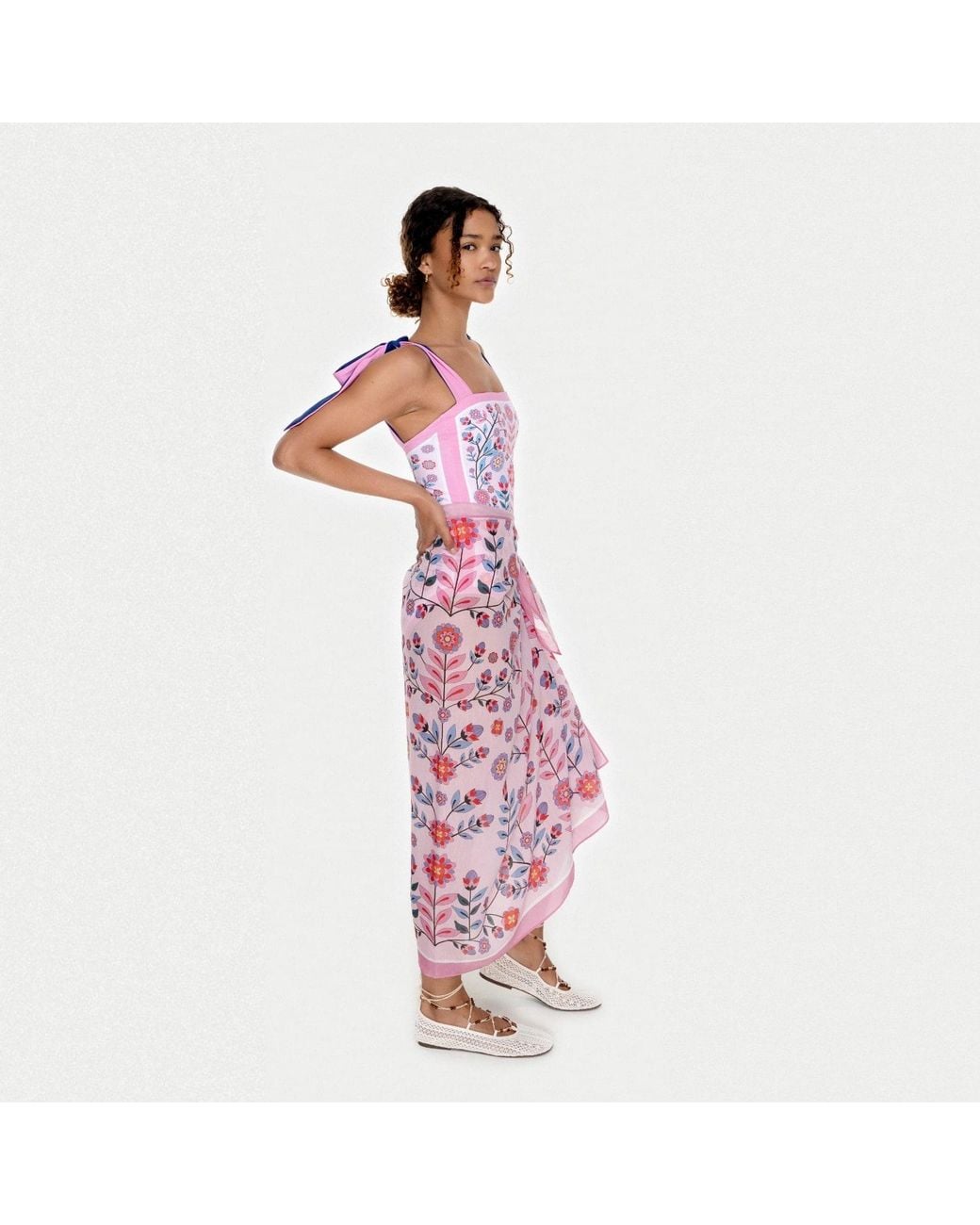 Jessie Zhao New York Pink Beach Sarong Wrap