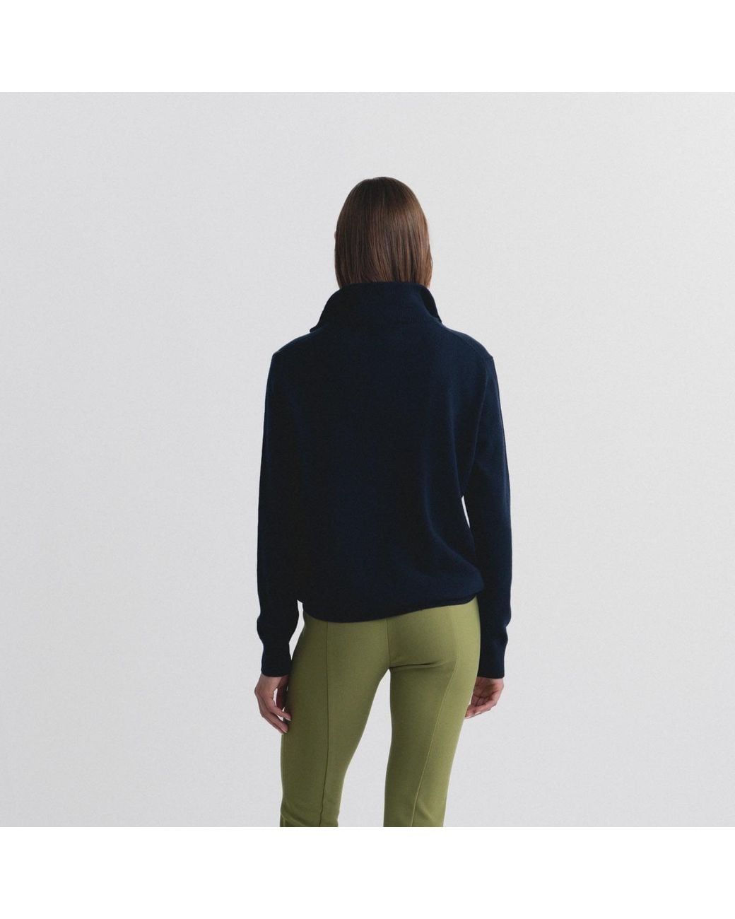 Lindsay Nicholas New York Blue Drew Sweater