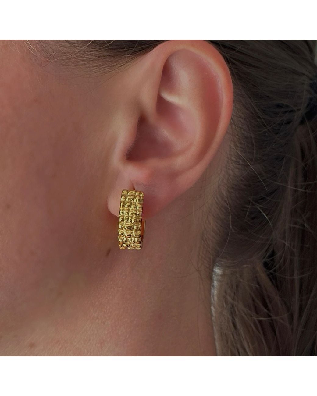 Martina Rozenberg Smira Jewelry Metallic Kai Hoops Earrings