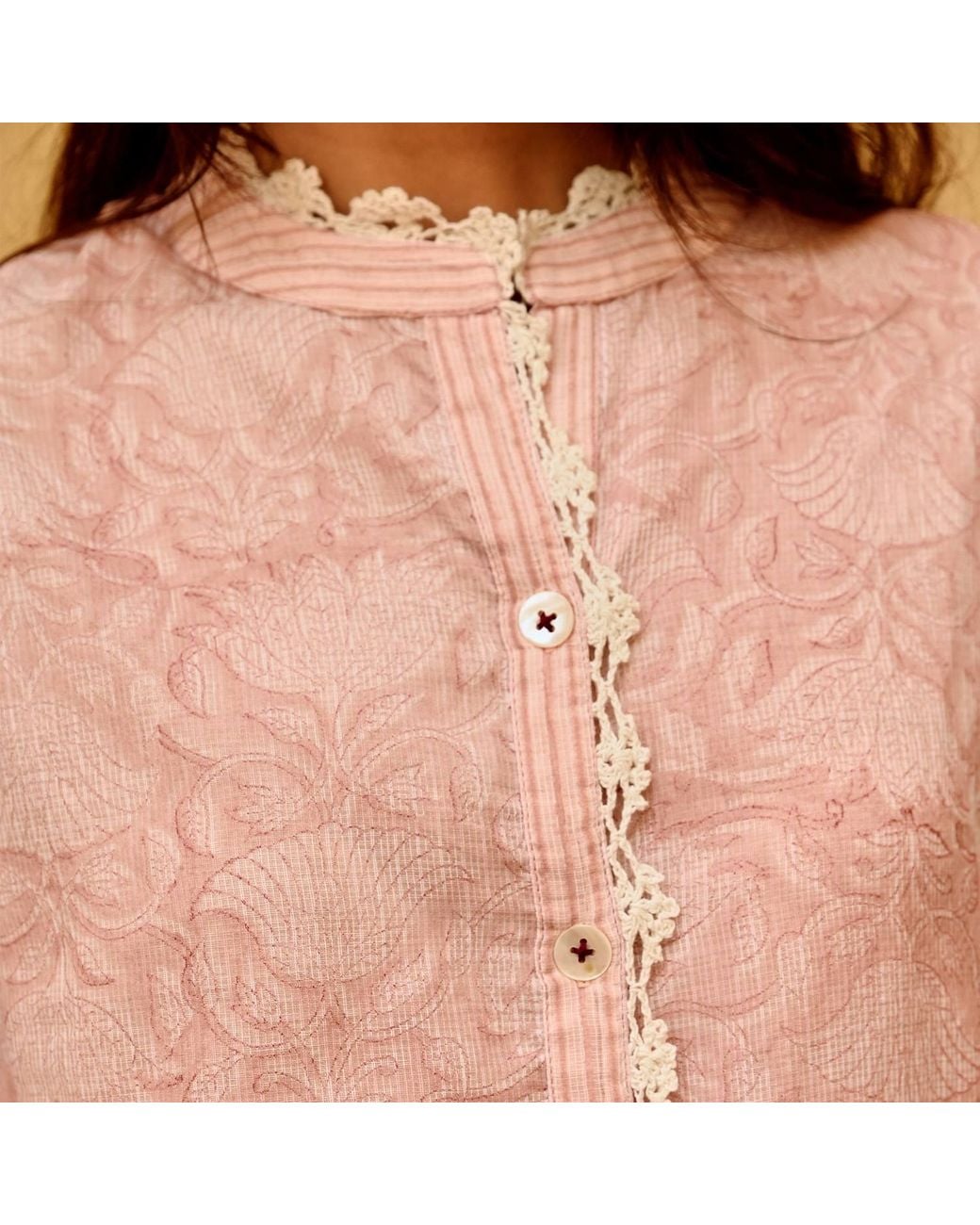 Liminal Pink Bloom Blouse