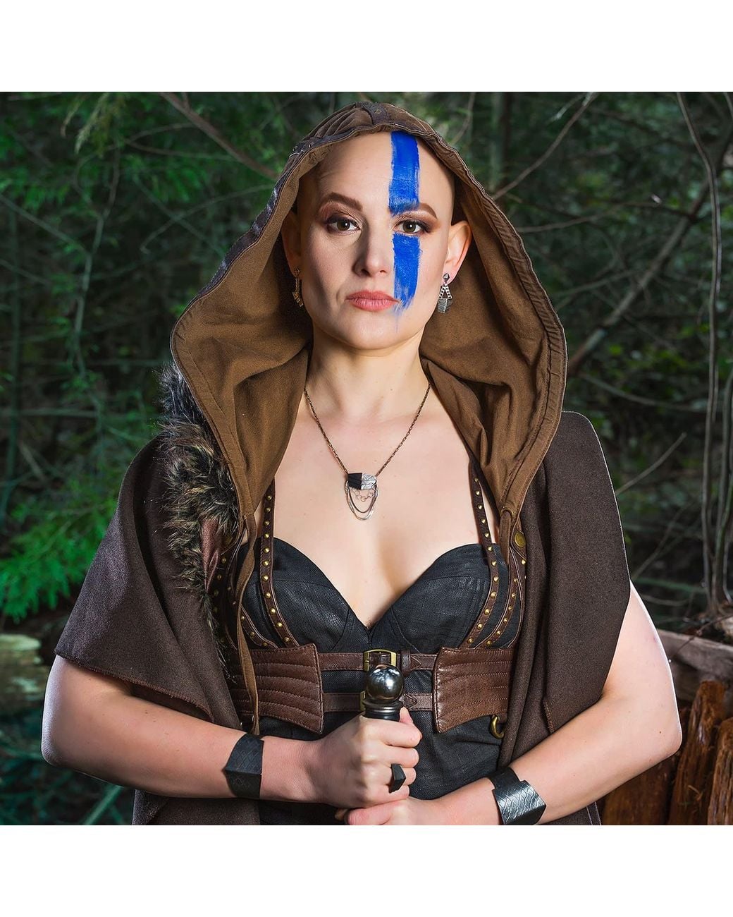 Zula Jewelry + Design White Bravery Shield Necklace