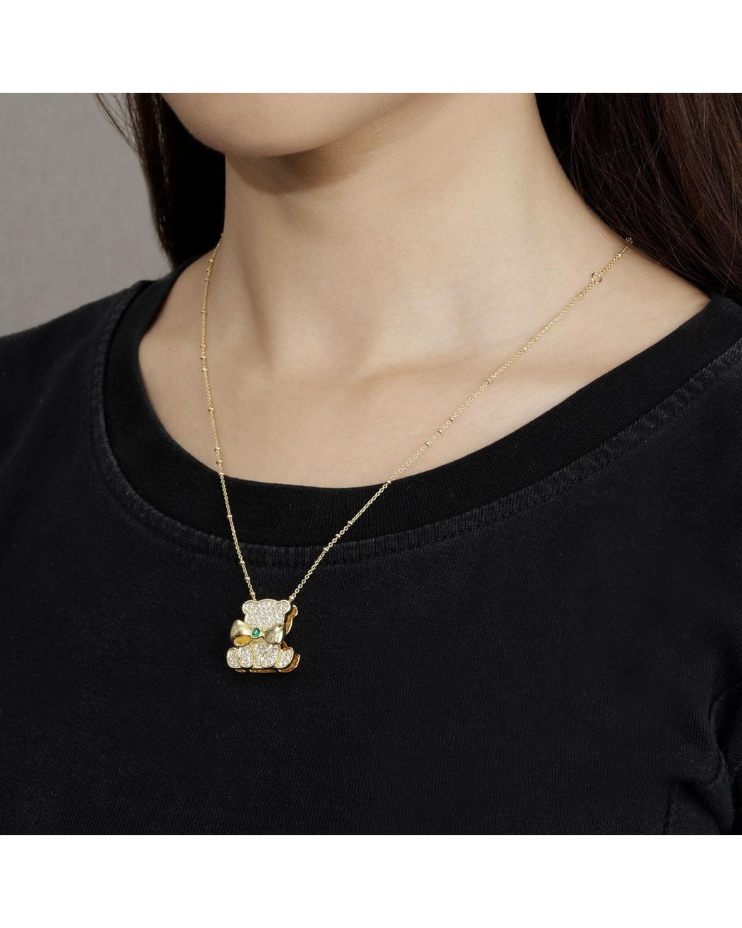 Arte Madrid White Circus Bear Pendant