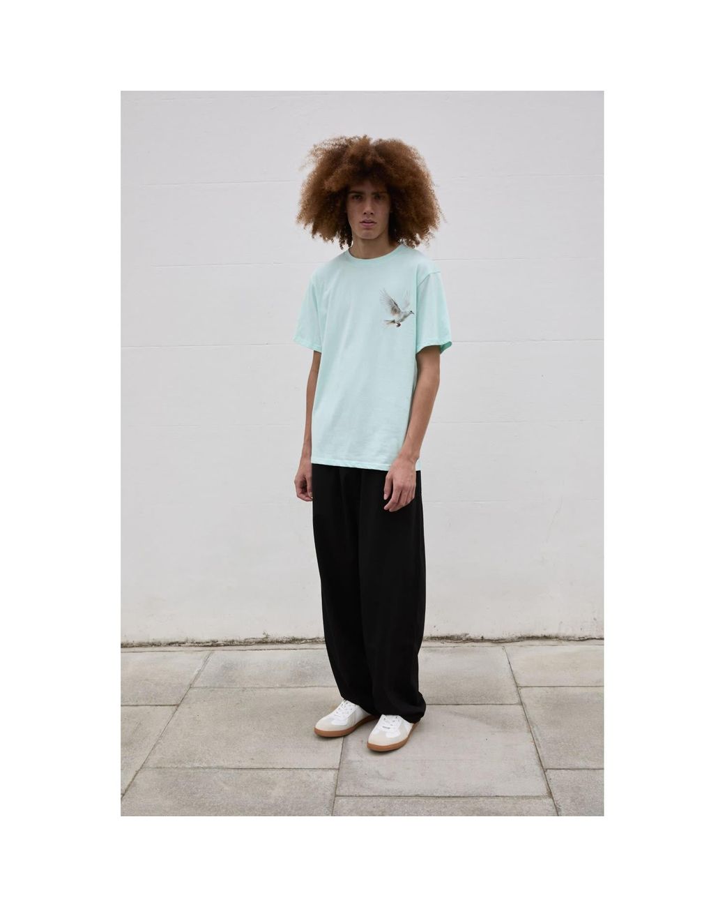Sour Figs Blue Flying Dove T-Shirt for men