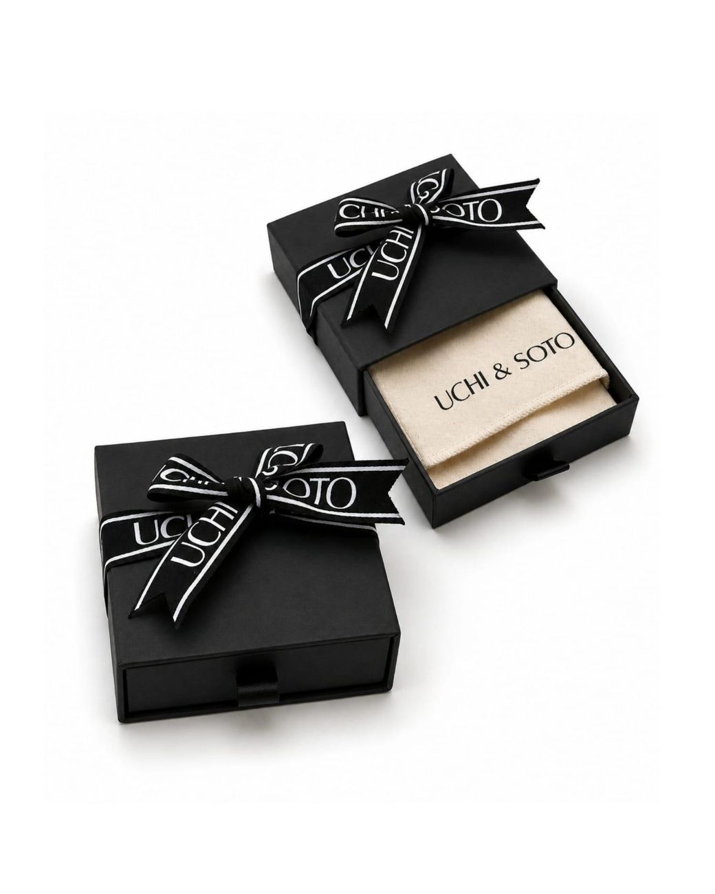 Uchi and Soto Metallic Chunky Wave Earrings