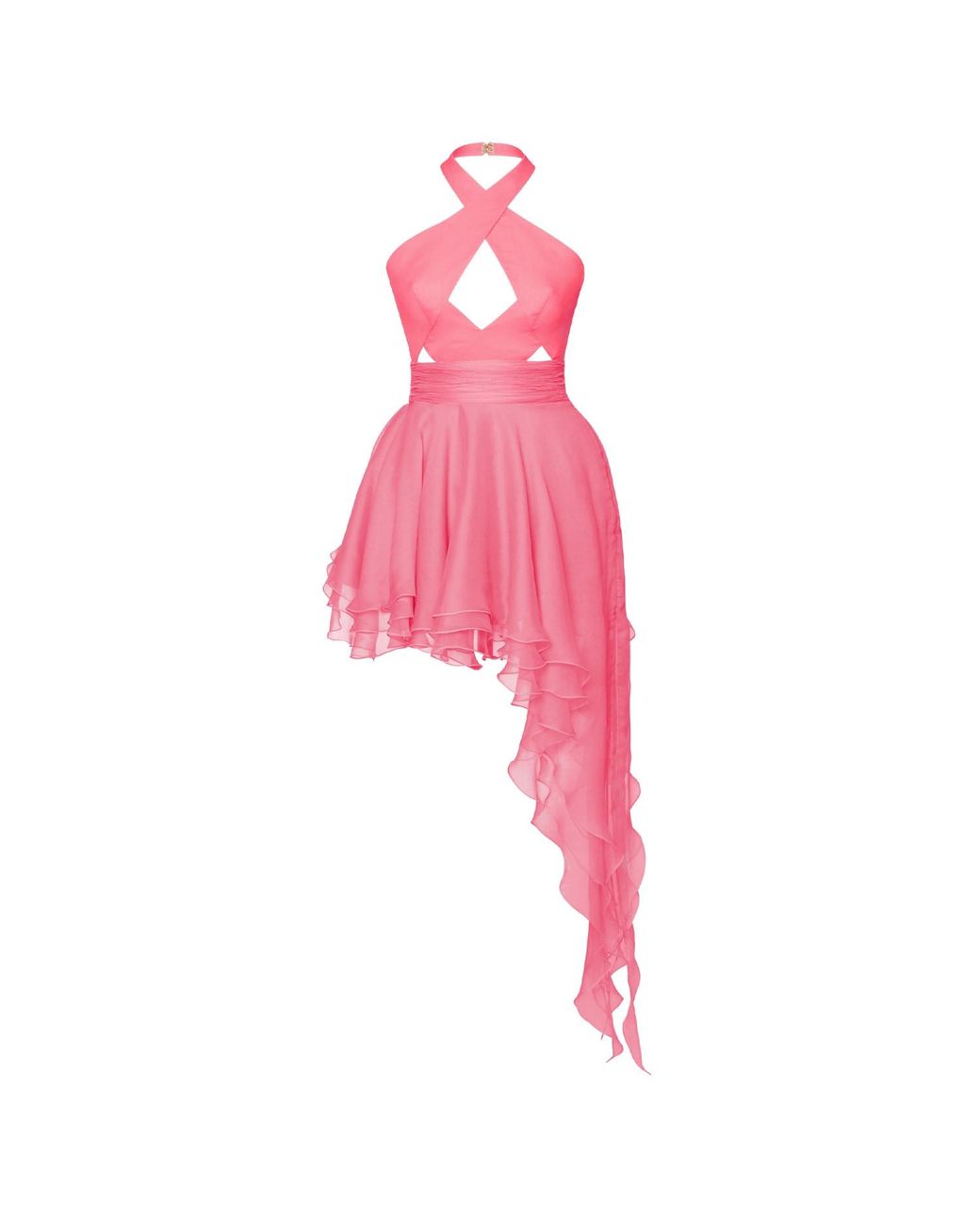 Anse Victorin Pink Pantha Silk Dress